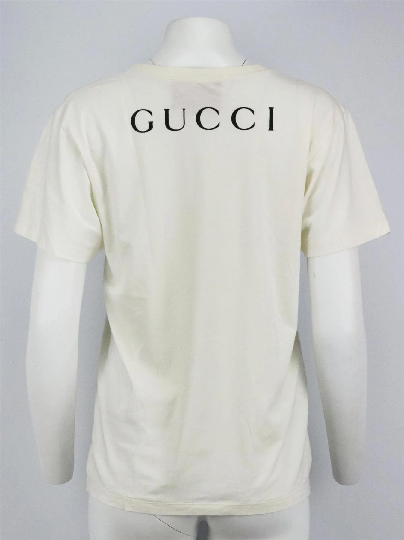 GUCCI PRINTED COTTON JERSEY T-SHIRT XXSMALL - Image 4