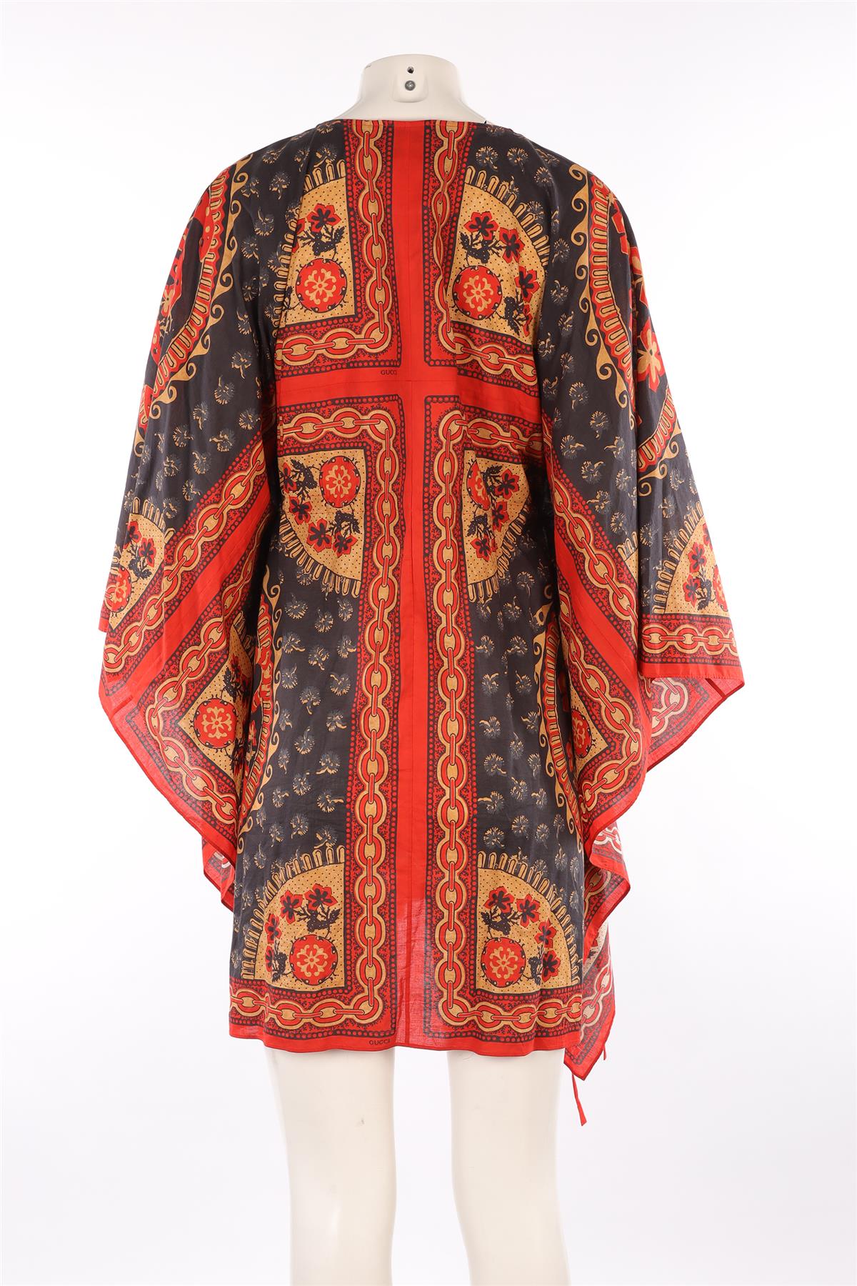 GUCCI RED COTTON MINI DRESS IT 40 UK 8 - Image 4