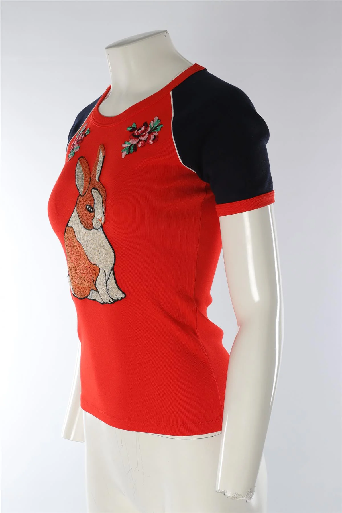 GUCCI RED COTTON TOP XSMALL - Image 3