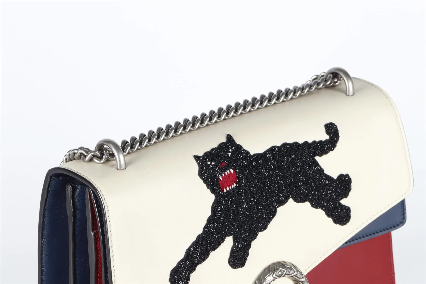 GUCCI RED DIONYSUS MEDIUM LEATHER SHOULDER BAG - Image 9
