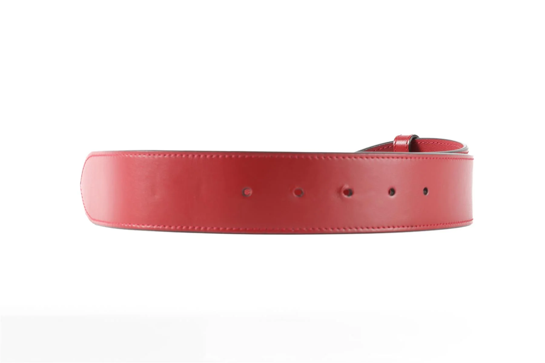 GUCCI RED GG LEATHER BELT 90 CM - Image 5