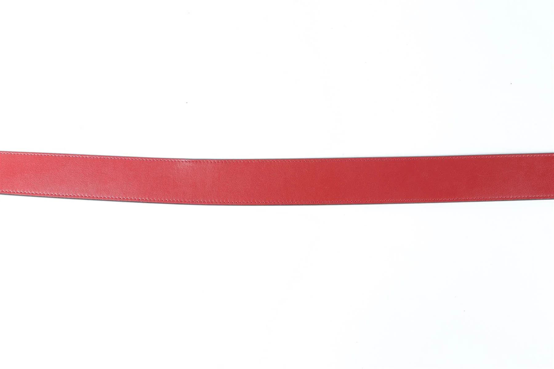 GUCCI RED GG LEATHER BELT 90 CM - Image 7