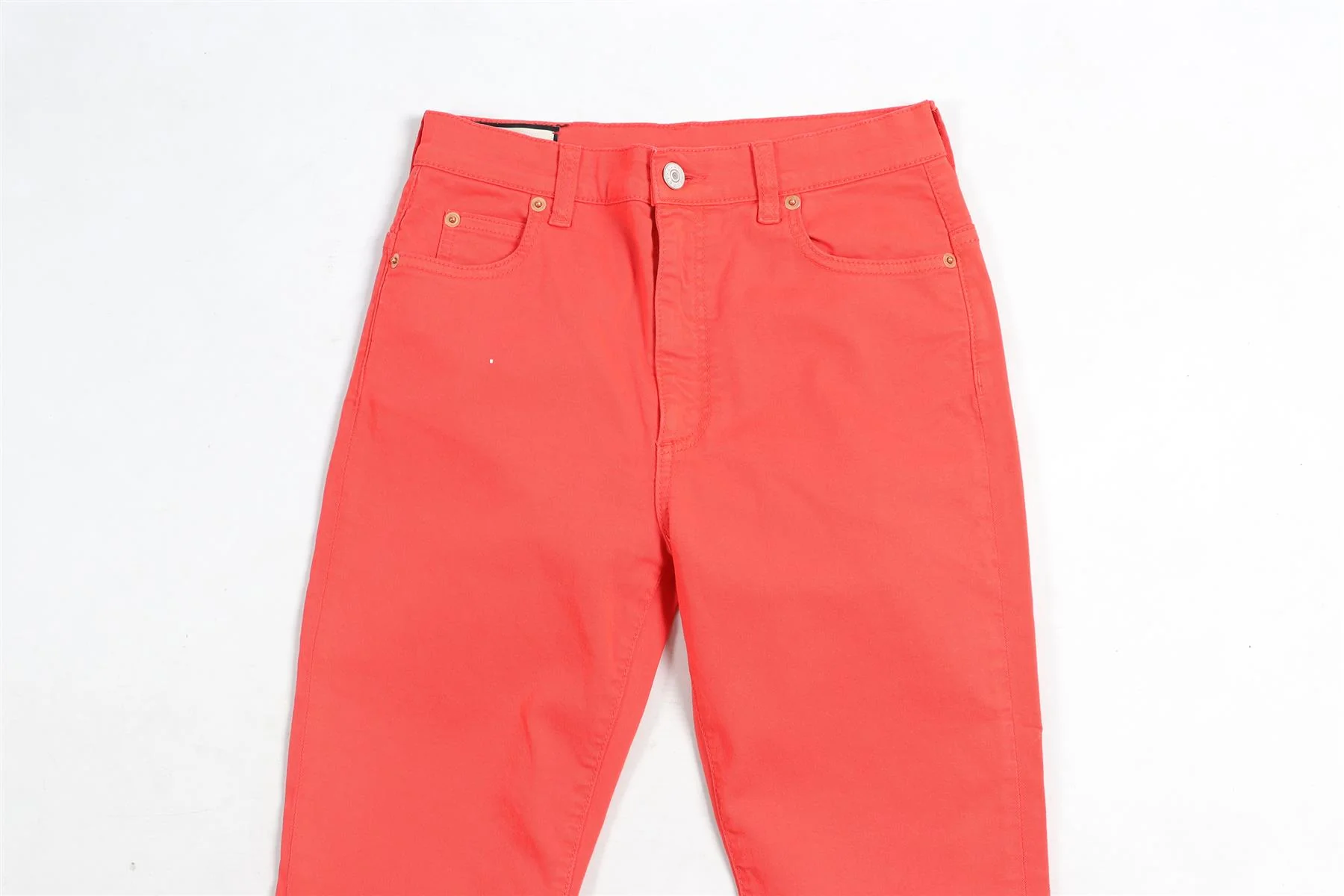 GUCCI RED HIGH RISE SKINNY JEANS W25 UK 6-8 - Image 3