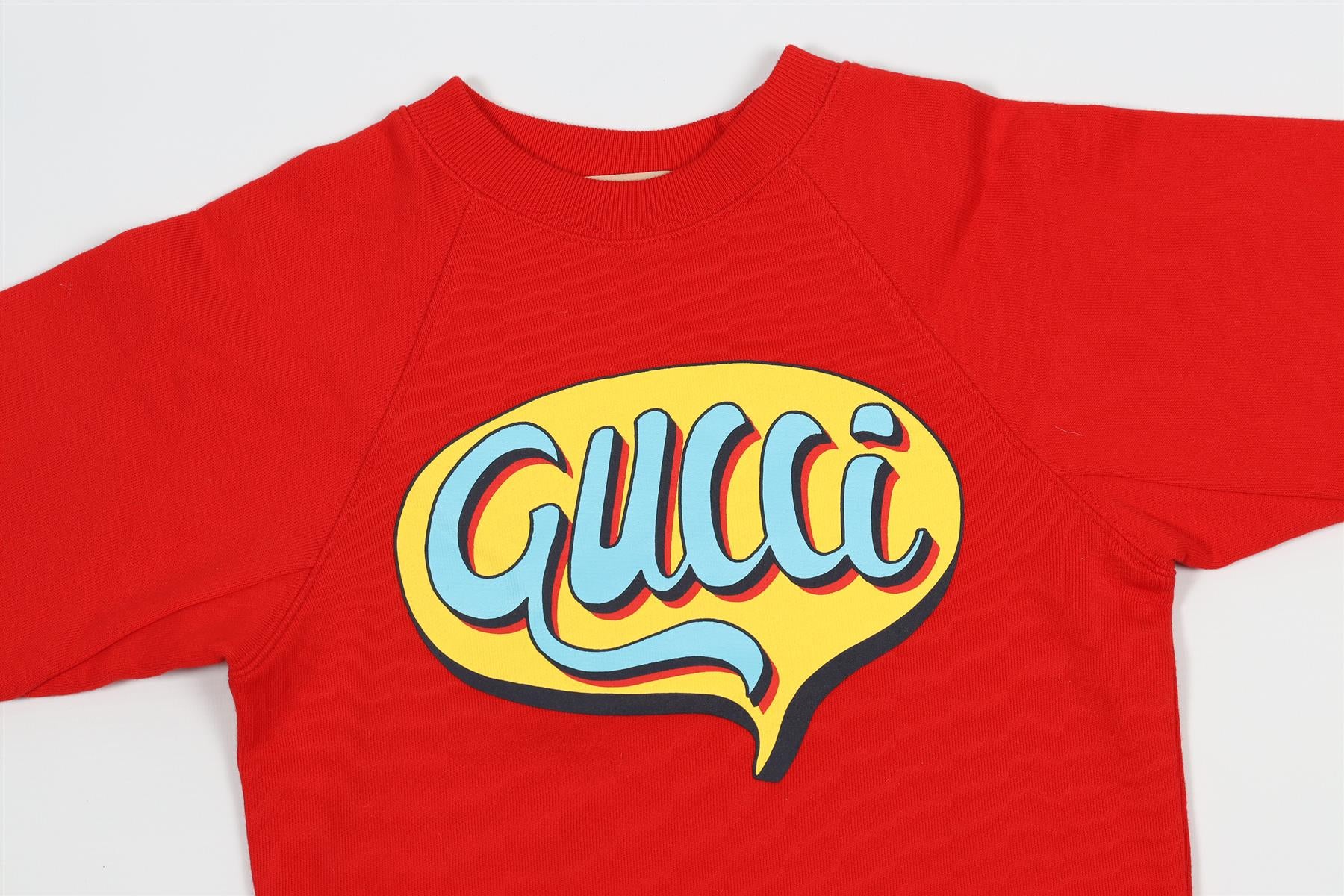 GUCCI RED KIDS BOYS COTTON SWEATSHIRT 24 MONTHS - Image 3