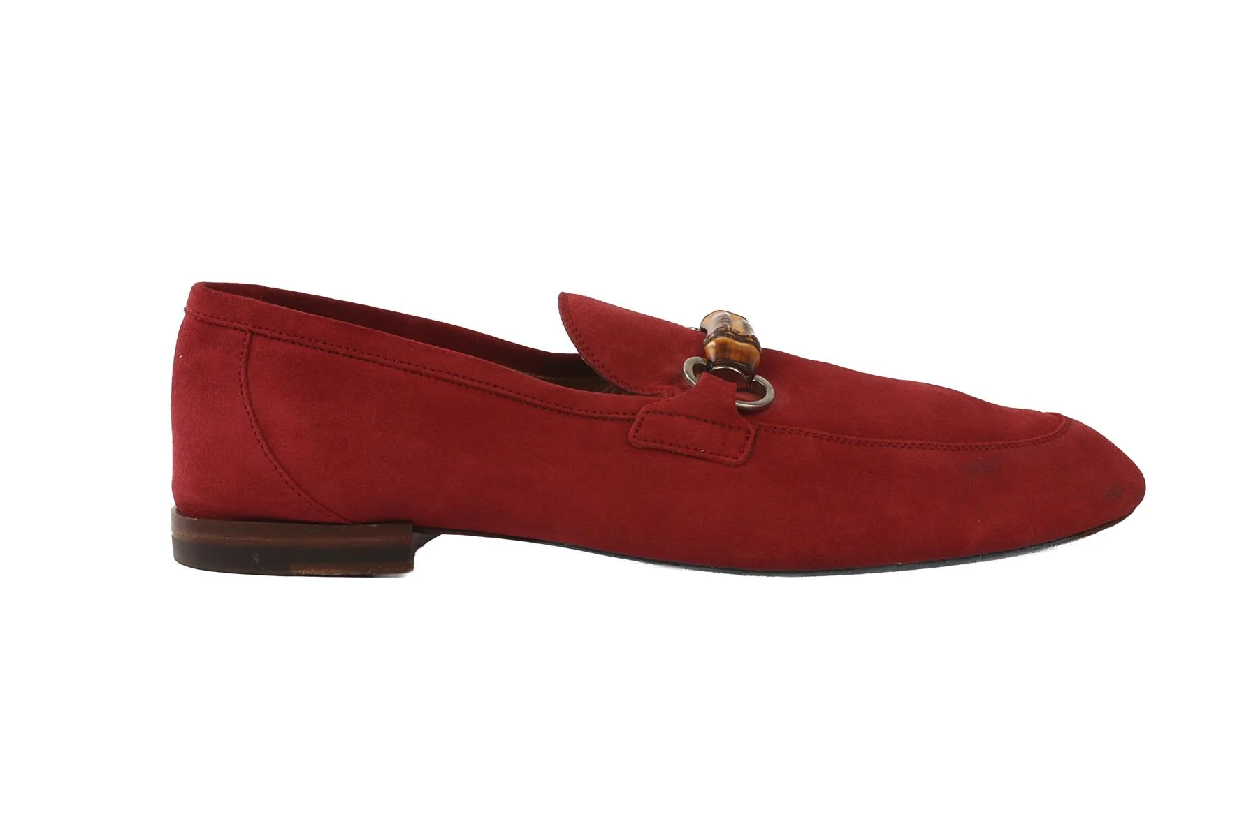 GUCCI RED MEN'S SUEDE LOAFERS EU 43.5 UK 7.5 US 10.5 - Image 2