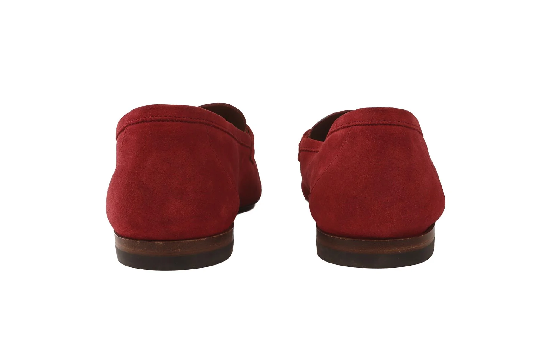 GUCCI RED MEN'S SUEDE LOAFERS EU 43.5 UK 7.5 US 10.5 - Image 5