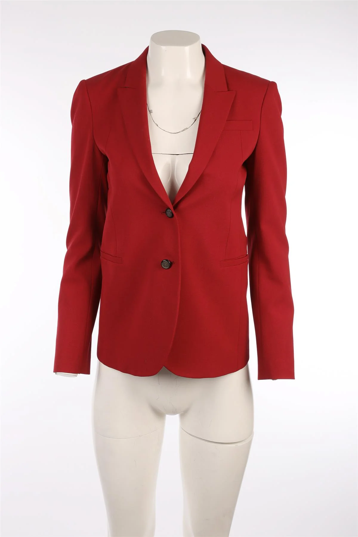 GUCCI RED WOOL BLAZER IT 42 UK 10 - Image 2