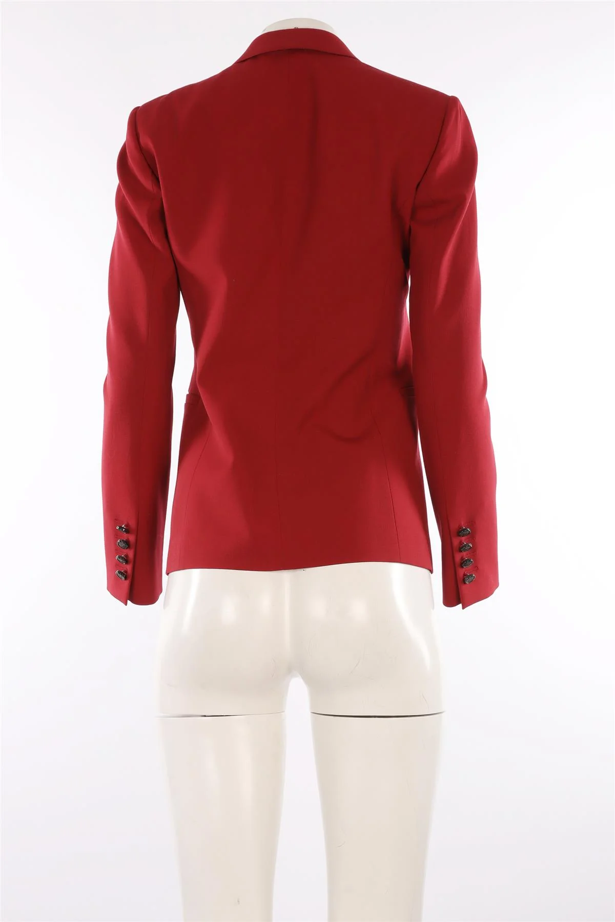 GUCCI RED WOOL BLAZER IT 42 UK 10 - Image 4