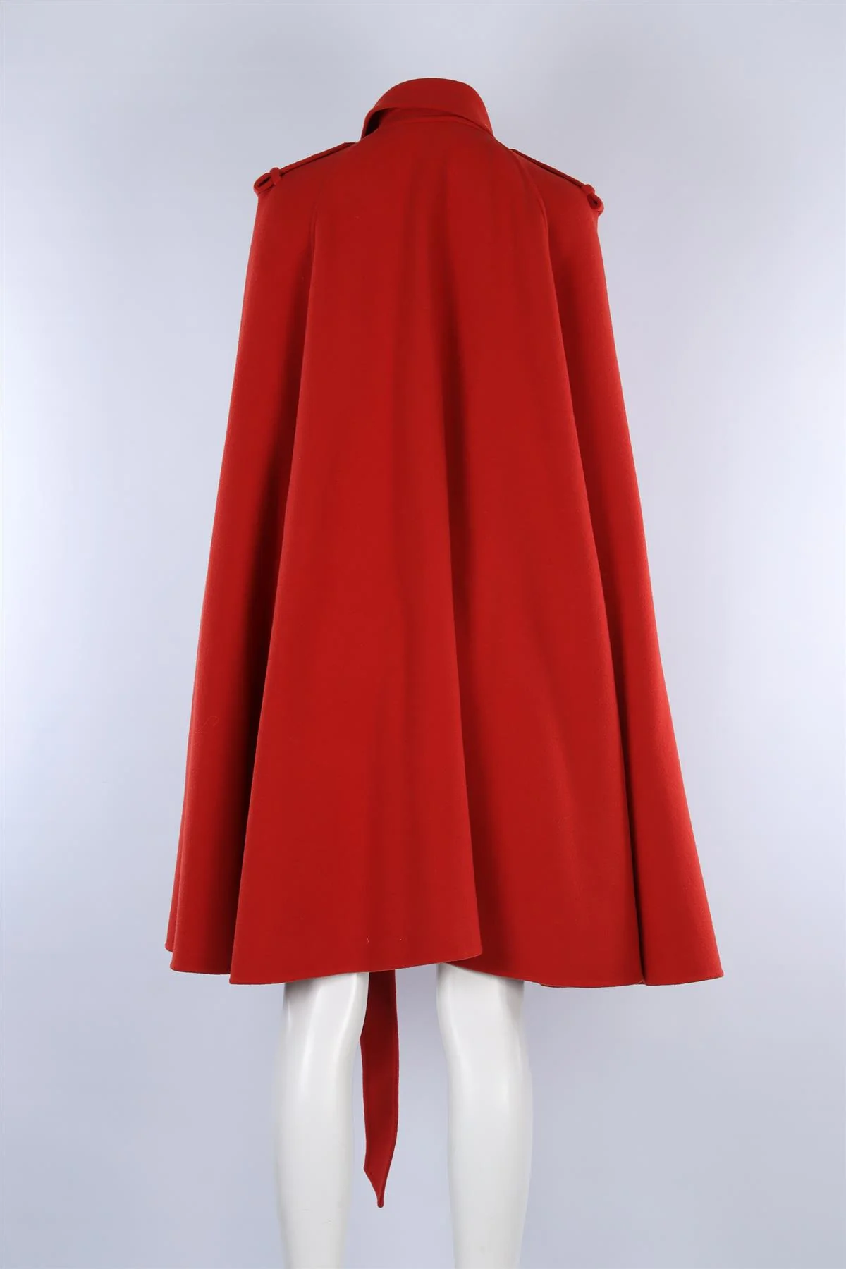 GUCCI RED WOOL CAPE IT 42 UK 10 - Image 4