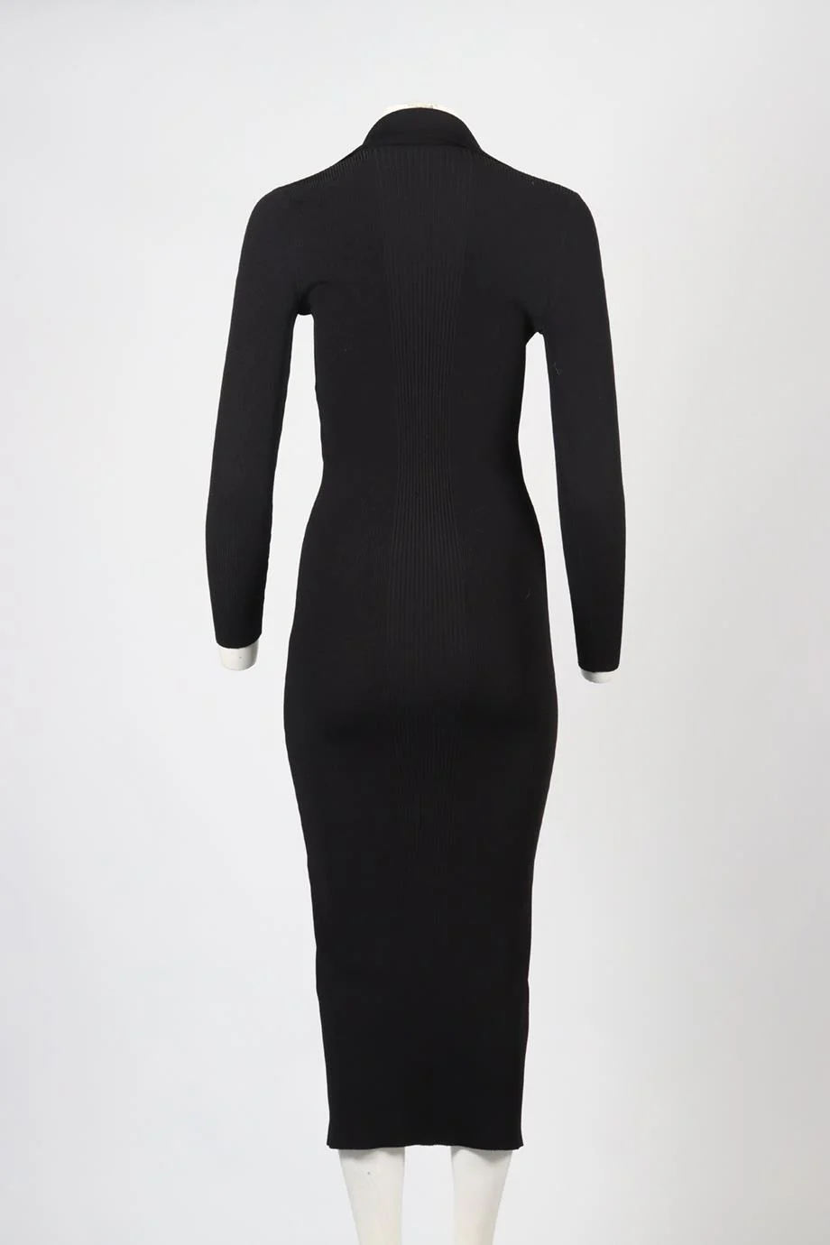 GUCCI RIBBED KNIT MIDI DRESS SMALL - Image 4