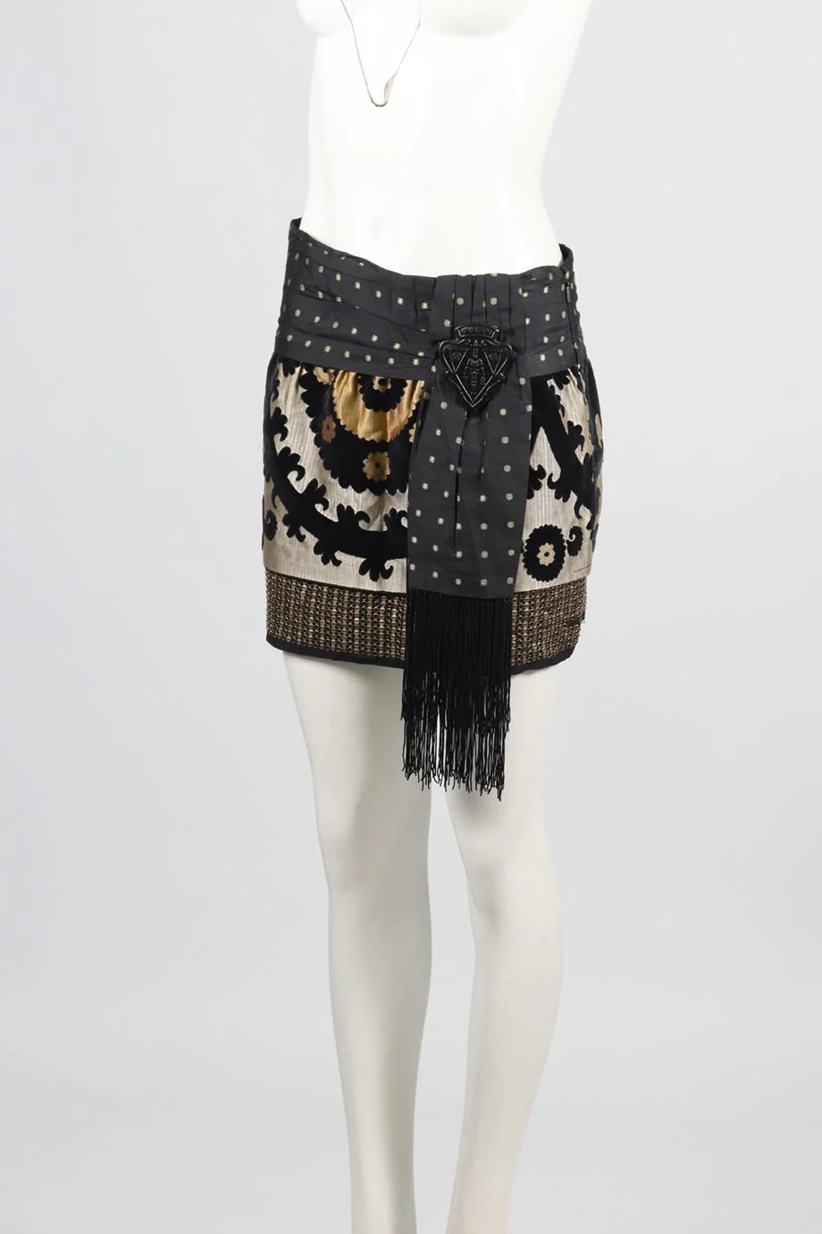 GUCCI SILK AND COTTON BLEND MINI SKIRT IT 40 UK 8 - Image 3