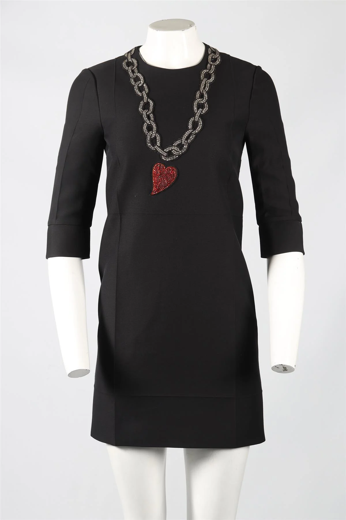 GUCCI SILK AND WOOL BLEND MINI DRESS IT 38 UK 6 - Image 2