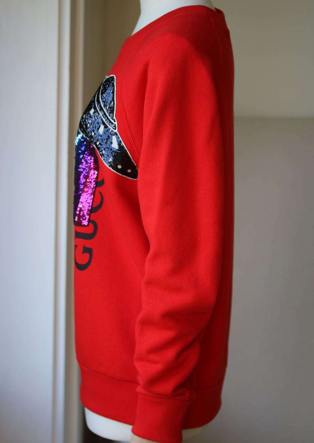 GUCCI SPACESHIP PRINT EMBROIDERED SWEATER XXSMALL - Image 4