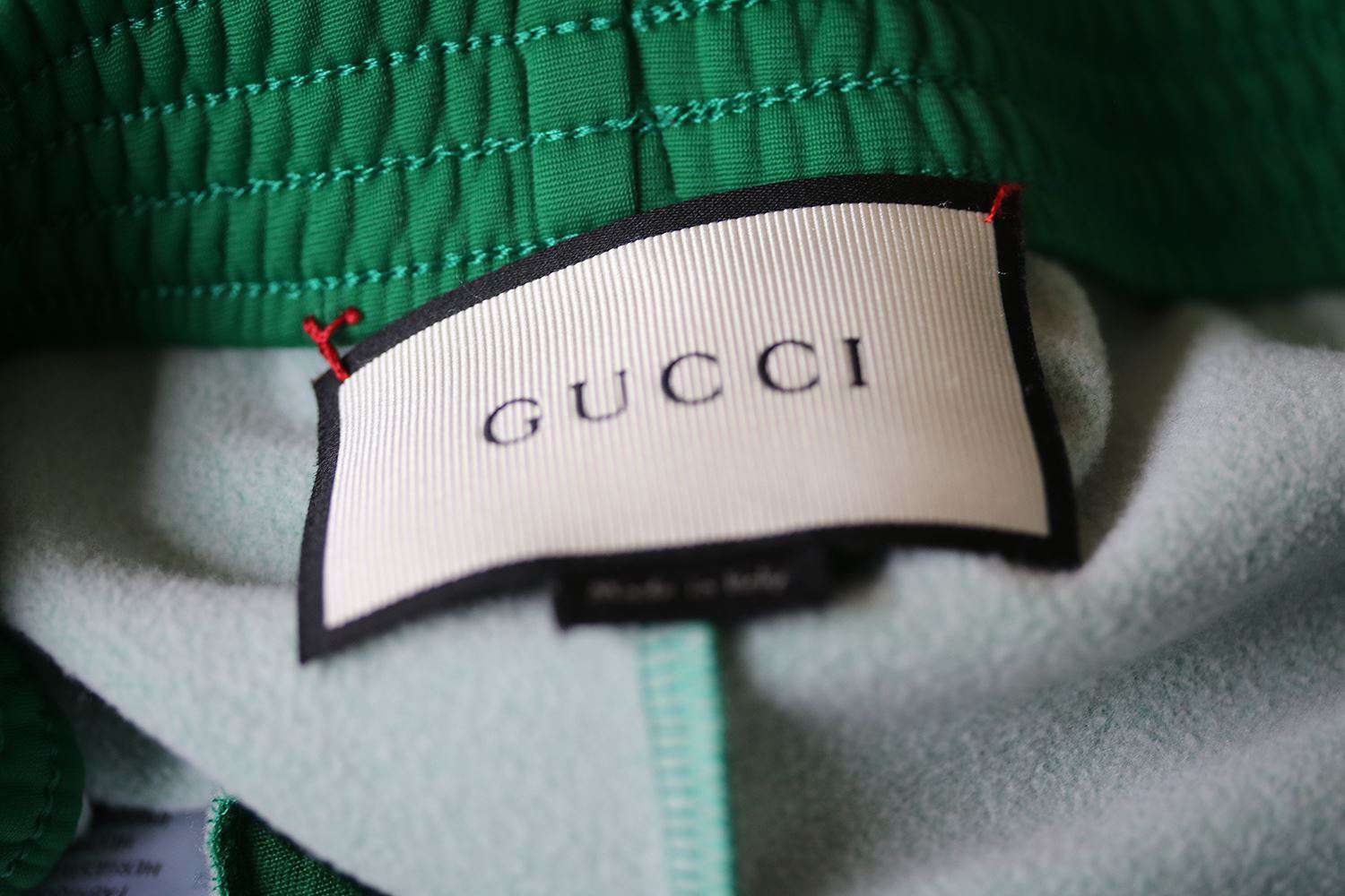 GUCCI STRIPED SATIN-JERSEY TRACK PANTS SMALL - Image 6
