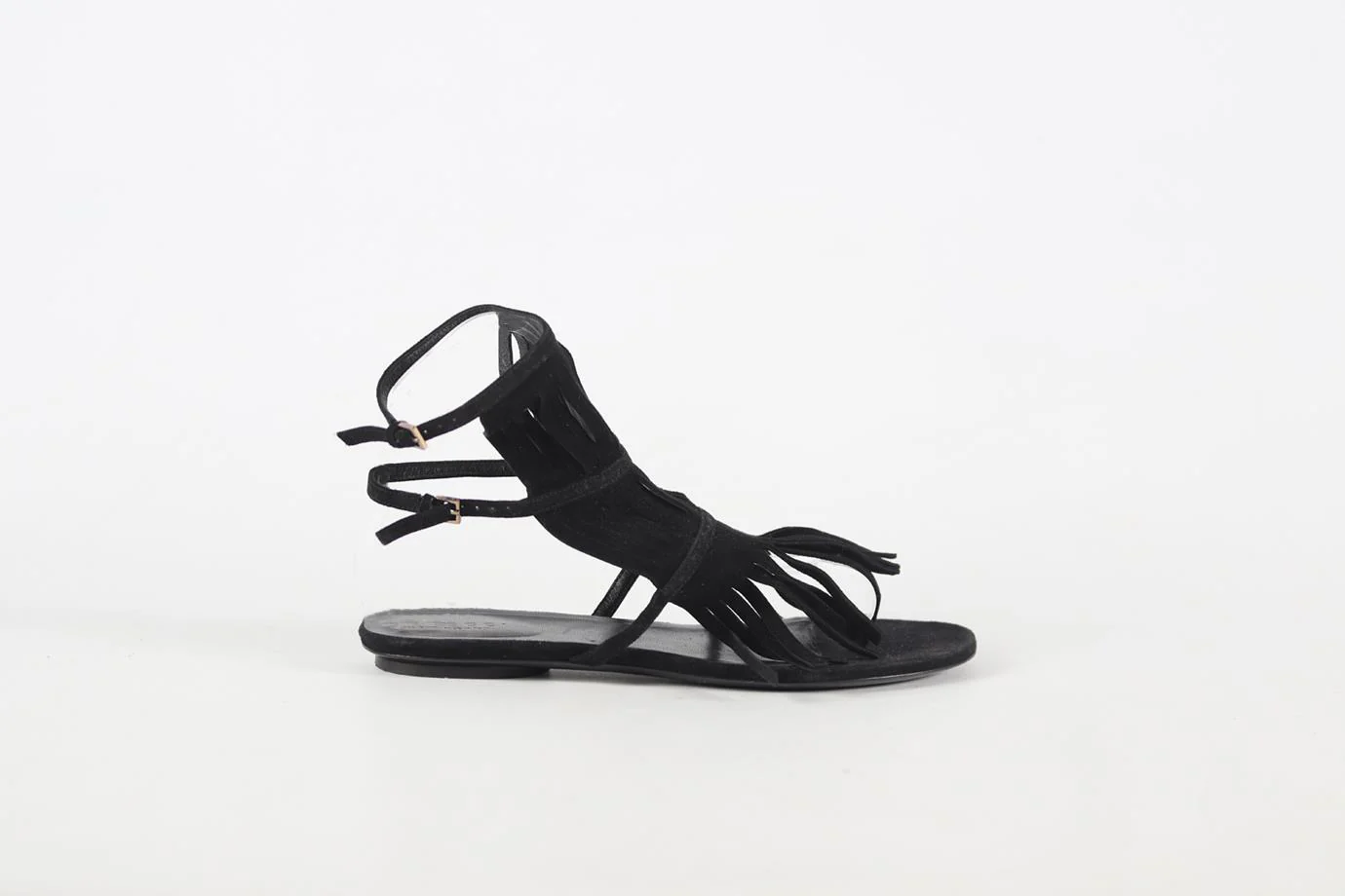 GUCCI SUEDE SANDALS EU 37 UK 4 US 7 - Image 2
