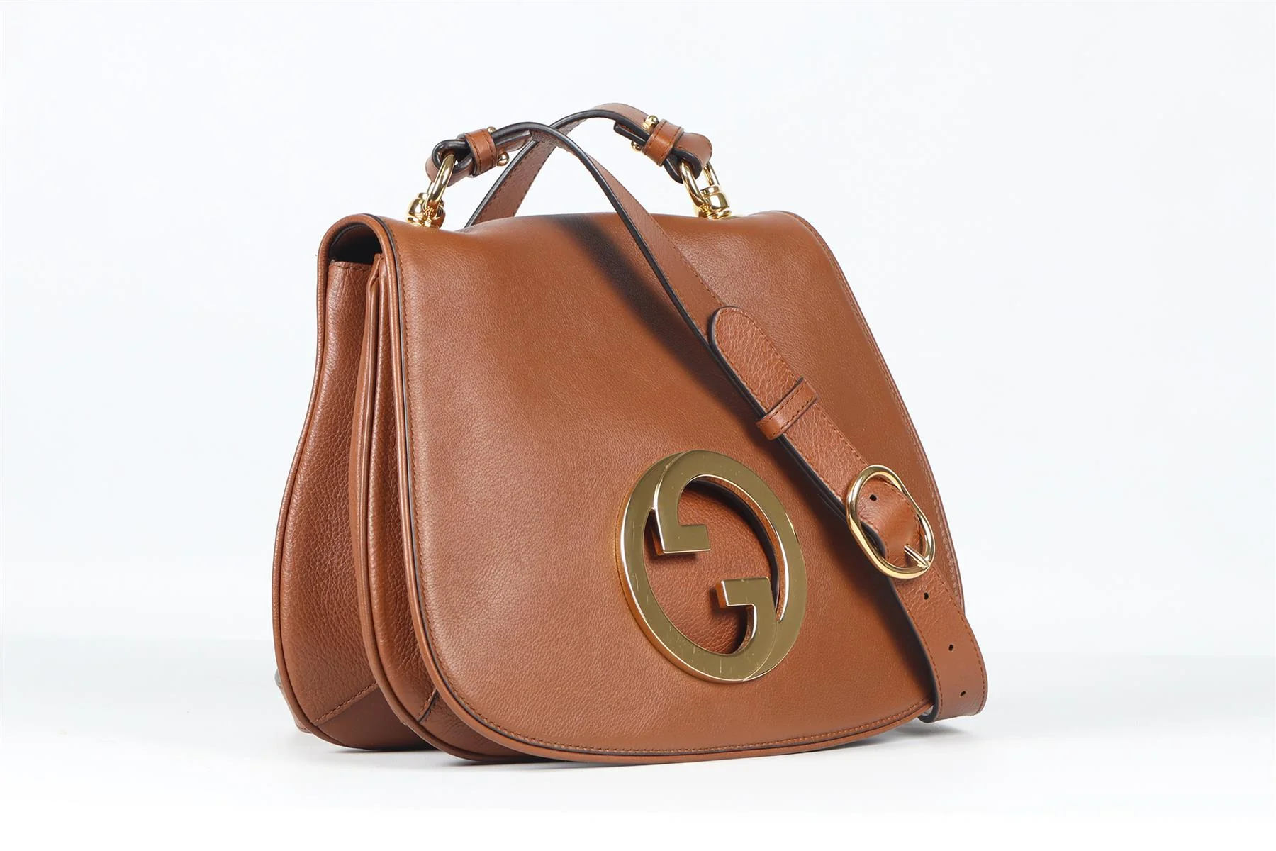 GUCCI TAN BLONDIE MEDIUM GG LEATHER SHOULDER BAG - Image 16