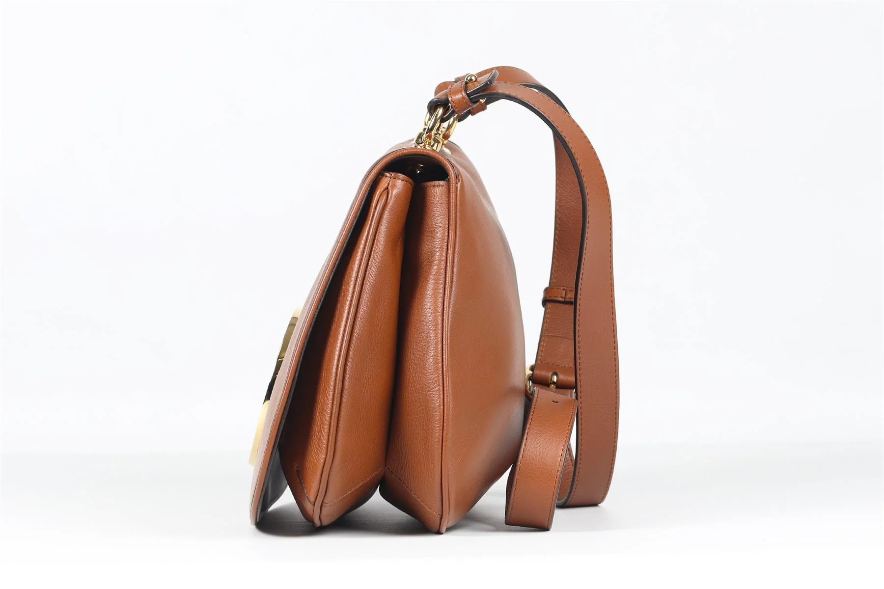 GUCCI TAN BLONDIE MEDIUM GG LEATHER SHOULDER BAG - Image 6