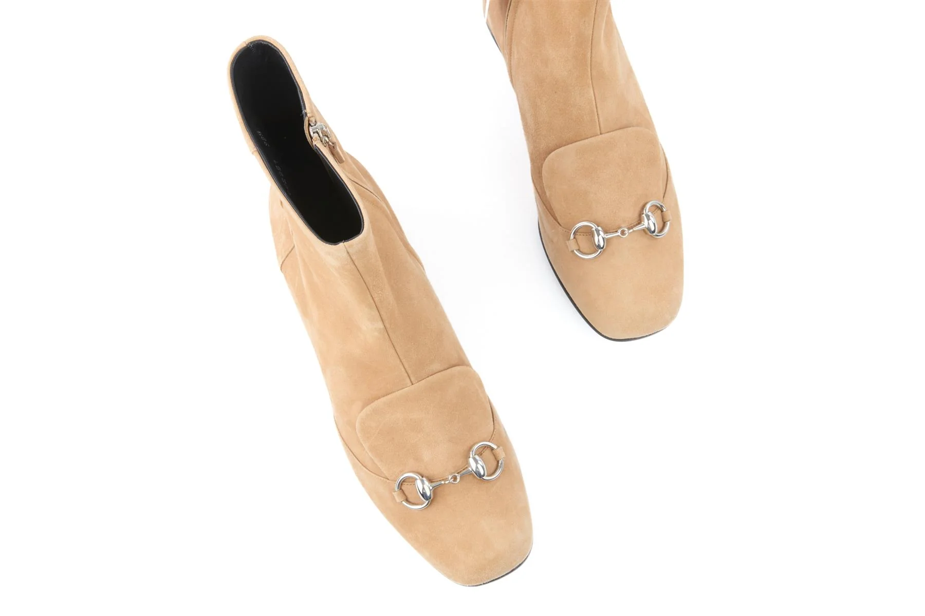 GUCCI TAN LILLIAN SUEDE ANKLE BOOTS EU 39.5 UK 6.5 US 9.5 - Image 4