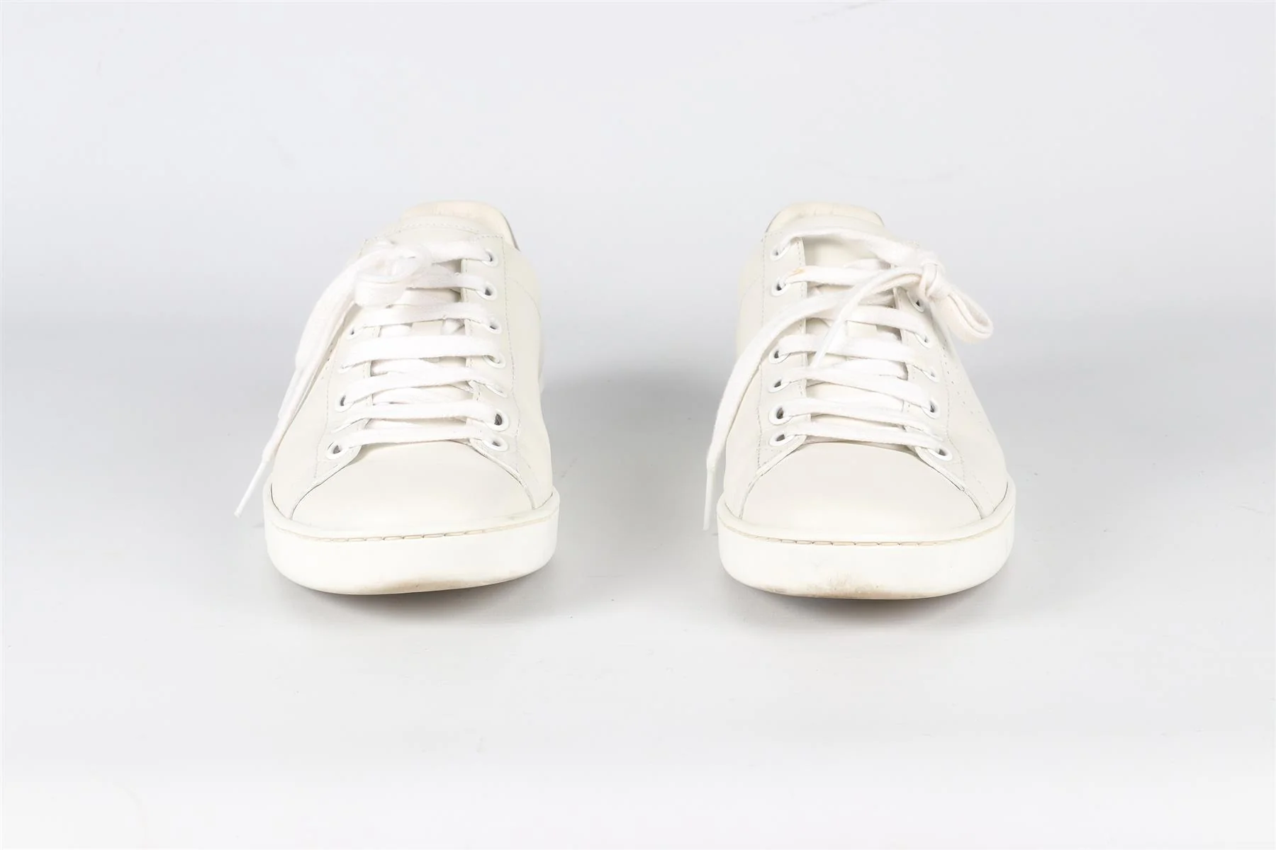 GUCCI WHITE ACE GG LEATHER SNEAKERS EU 38 UK 5 US 8 - Image 3