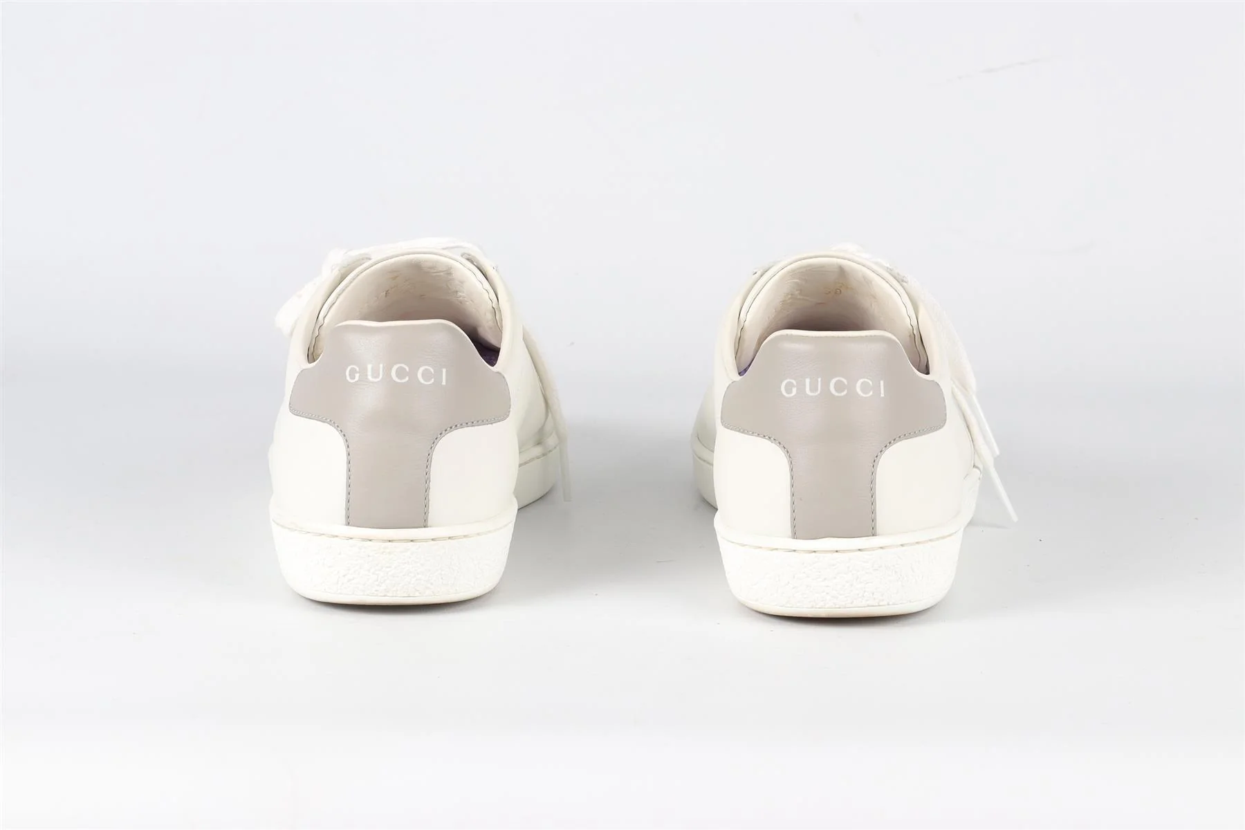 GUCCI WHITE ACE GG LEATHER SNEAKERS EU 38 UK 5 US 8 - Image 5