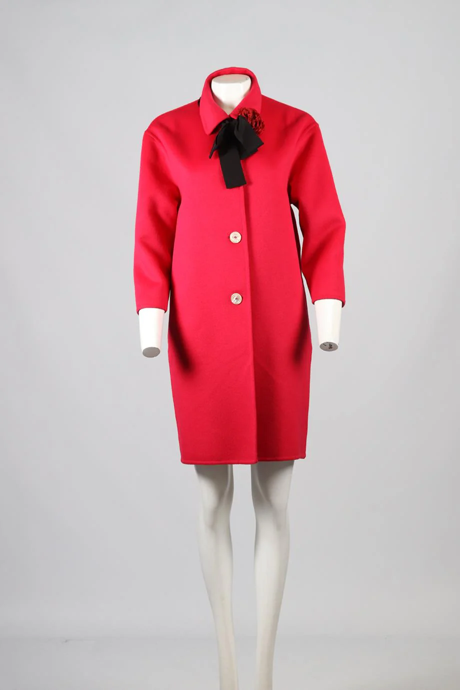 GUCCI WOOL AND ANGORA BLEND COAT IT 42 UK 10 - Image 2