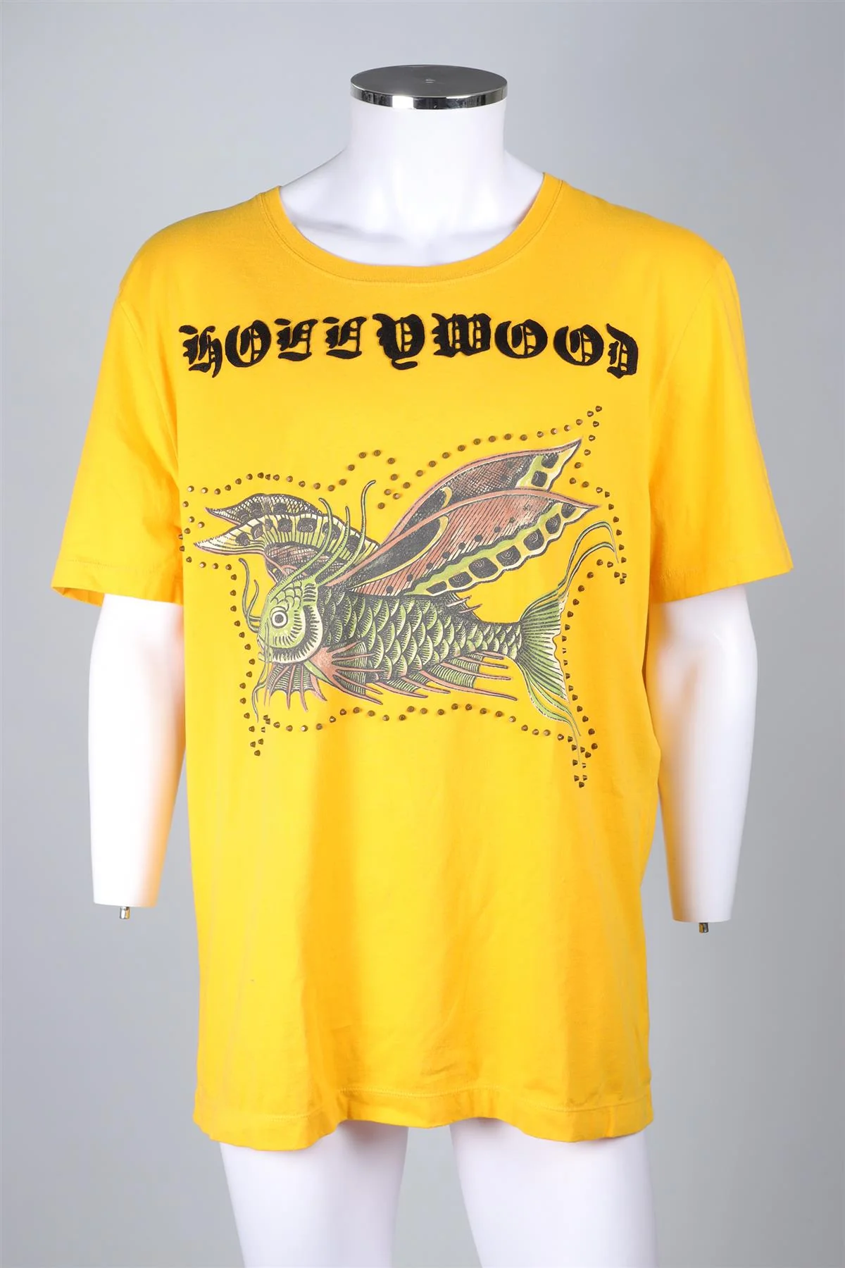 GUCCI YELLOW MEN'S COTTON T-SHIRT XXLARGE - Image 2