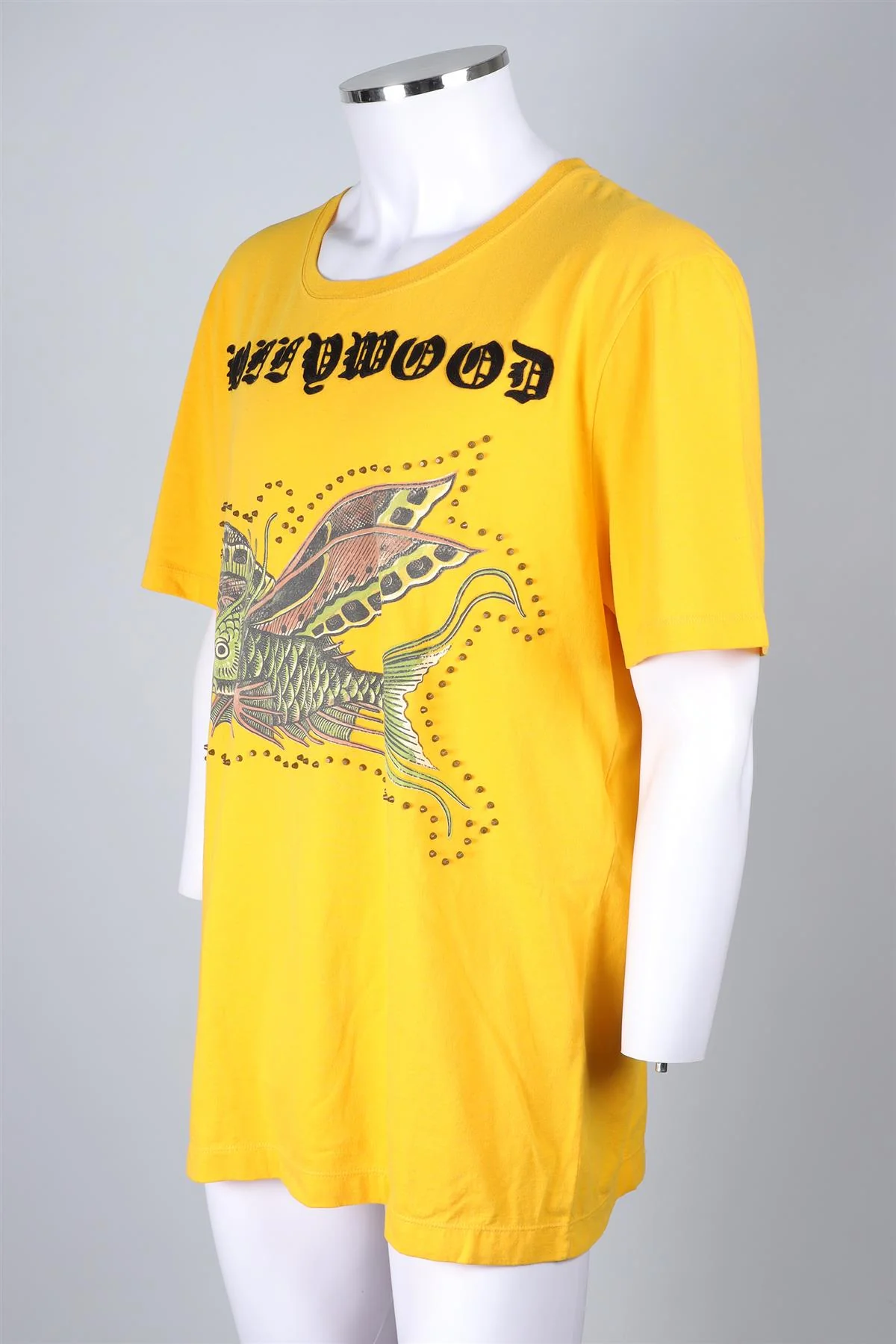 GUCCI YELLOW MEN'S COTTON T-SHIRT XXLARGE - Image 3