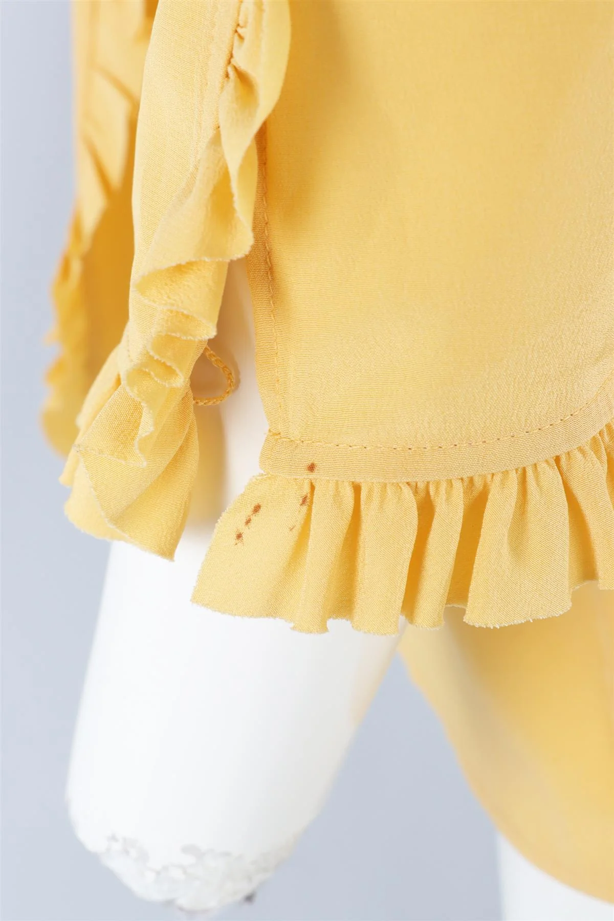 GUCCI YELLOW SILK SHIRT IT 40 UK 8 - Image 5