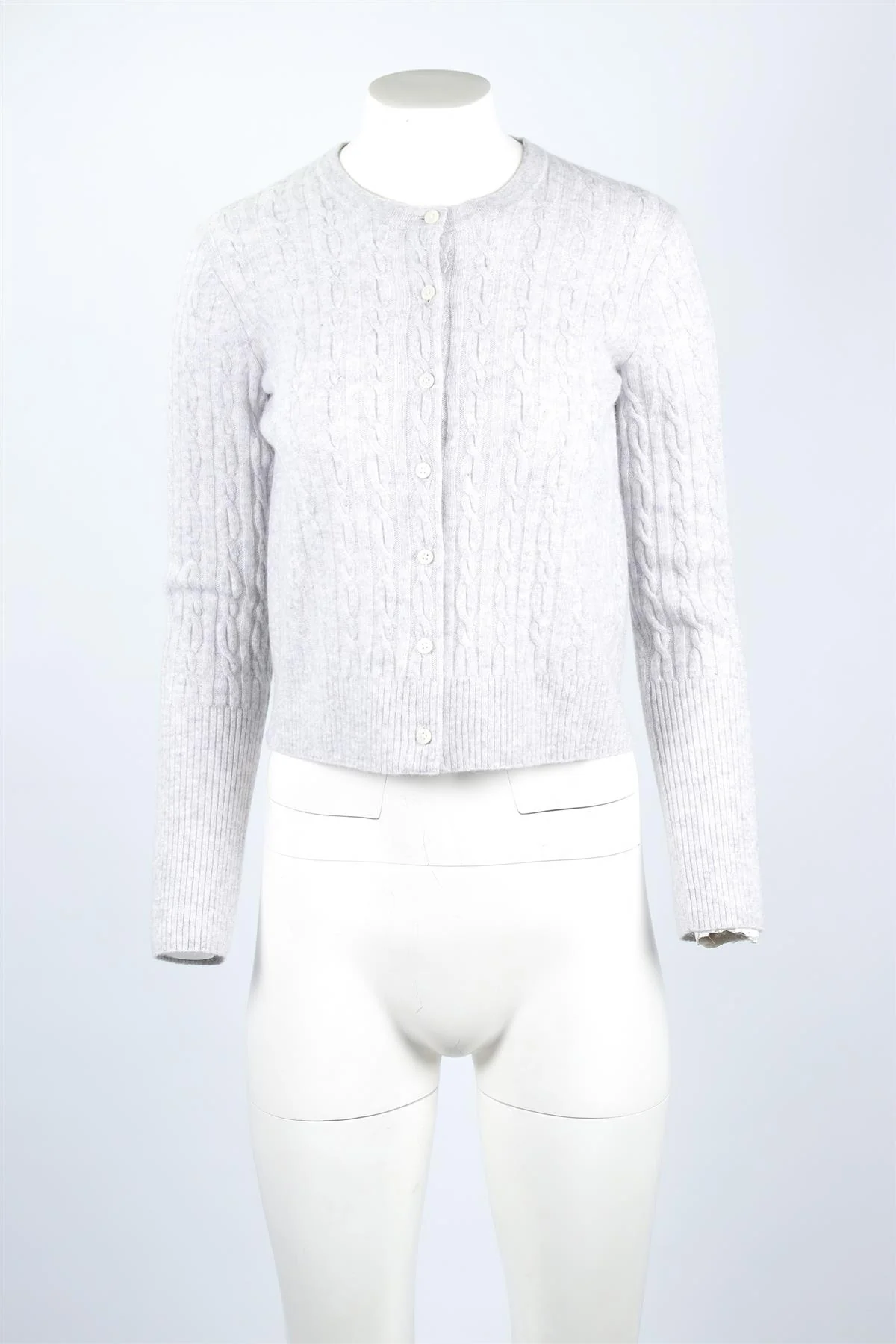 GUEST IN RESIDENCE GREY CASHMERE CARDIGAN SMALL - Image 2