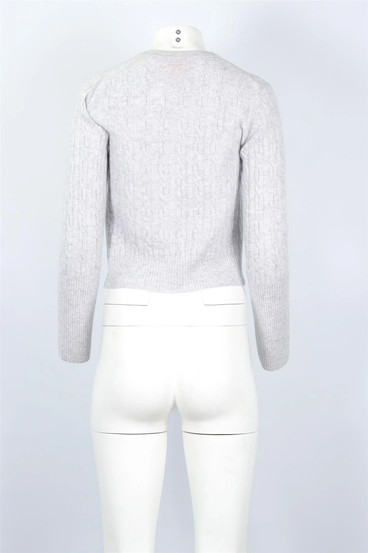 GUEST IN RESIDENCE GREY CASHMERE CARDIGAN SMALL - Image 4