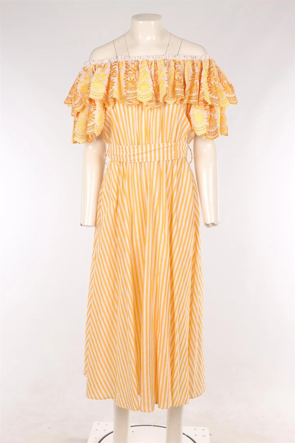 GÜL HÜRGEL YELLOW COTTON MAXI DRESS MEDIUM - Image 2