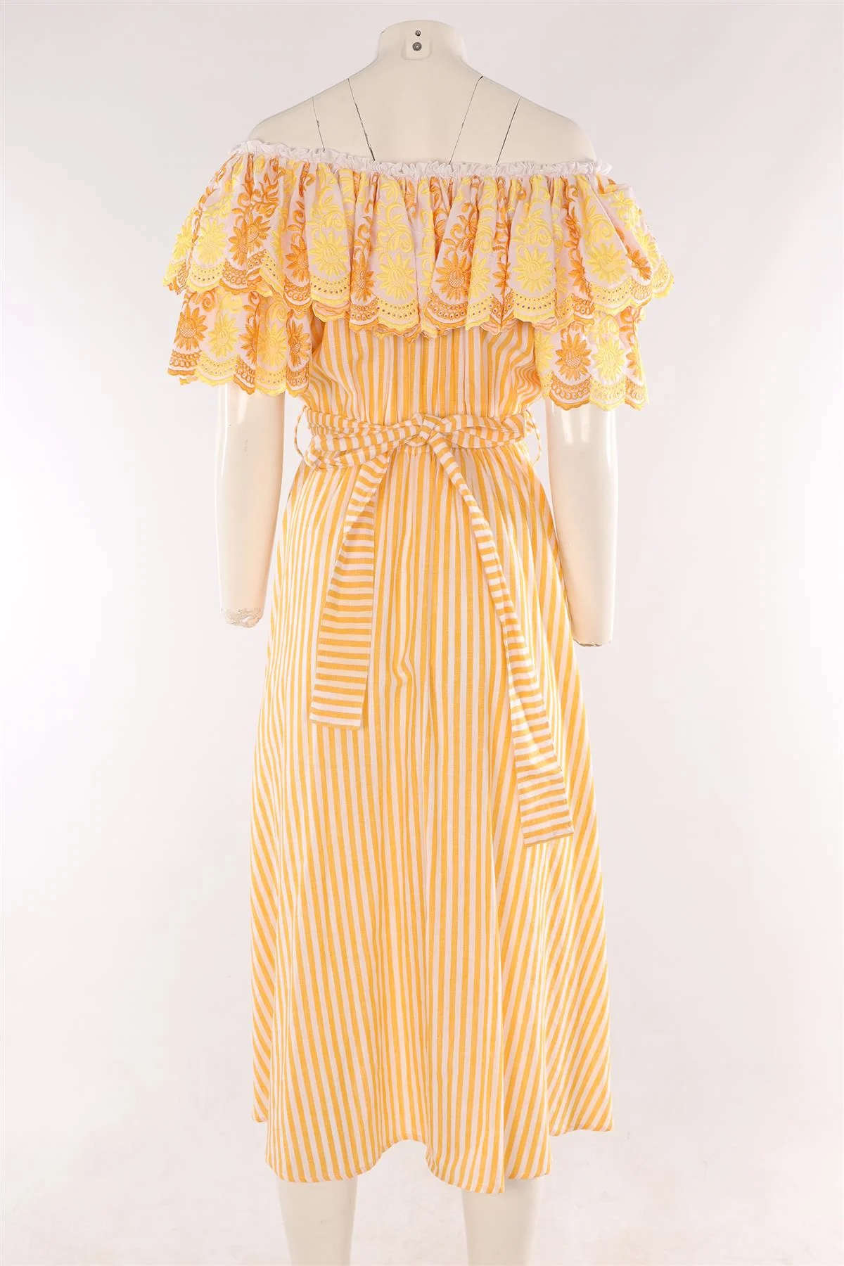 GÜL HÜRGEL YELLOW COTTON MAXI DRESS MEDIUM - Image 4