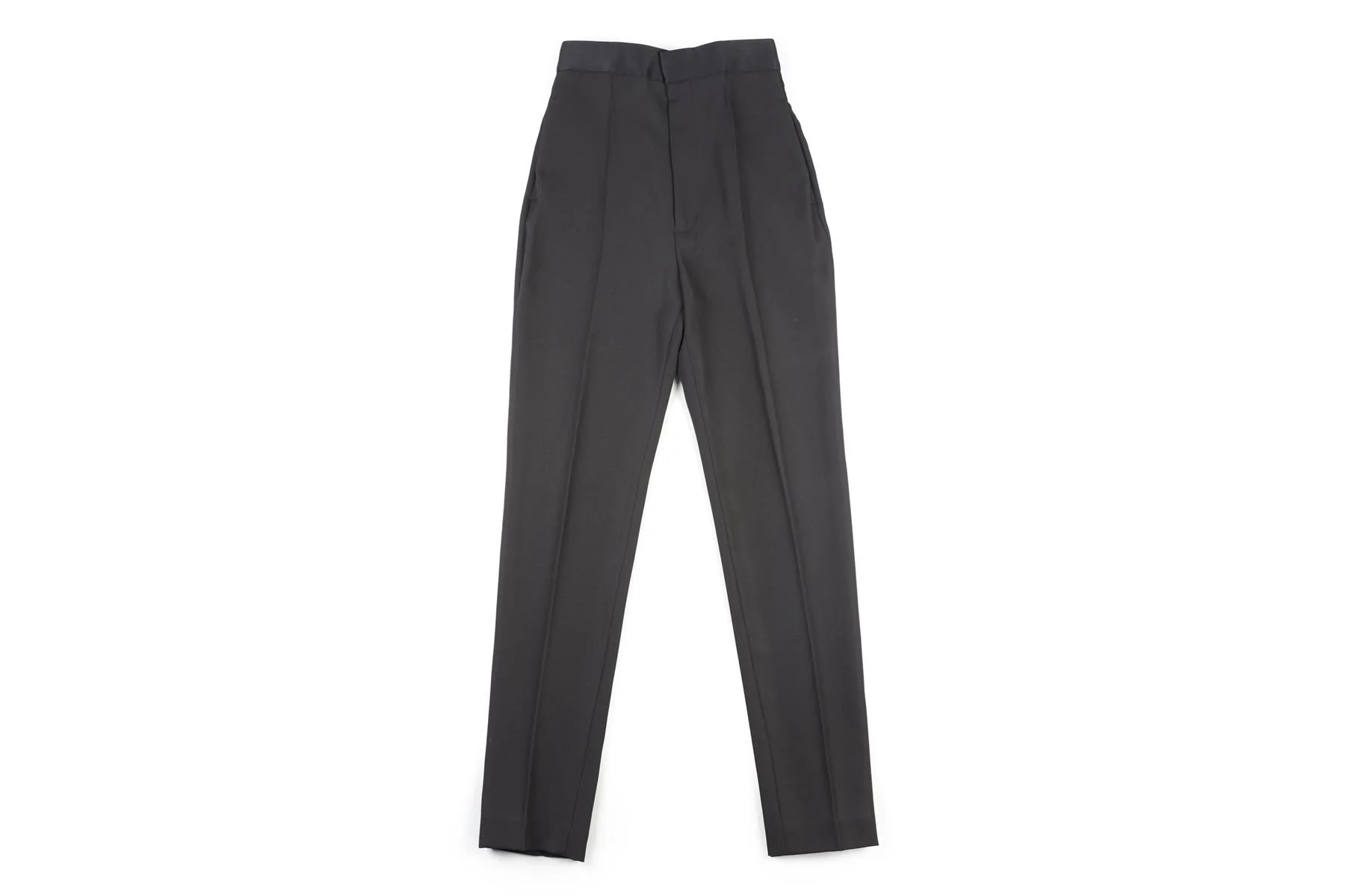 HAIDER ACKERMANN BLACK WOOL STRAIGHT LEG PANTS FR 36 UK 8 - Image 2