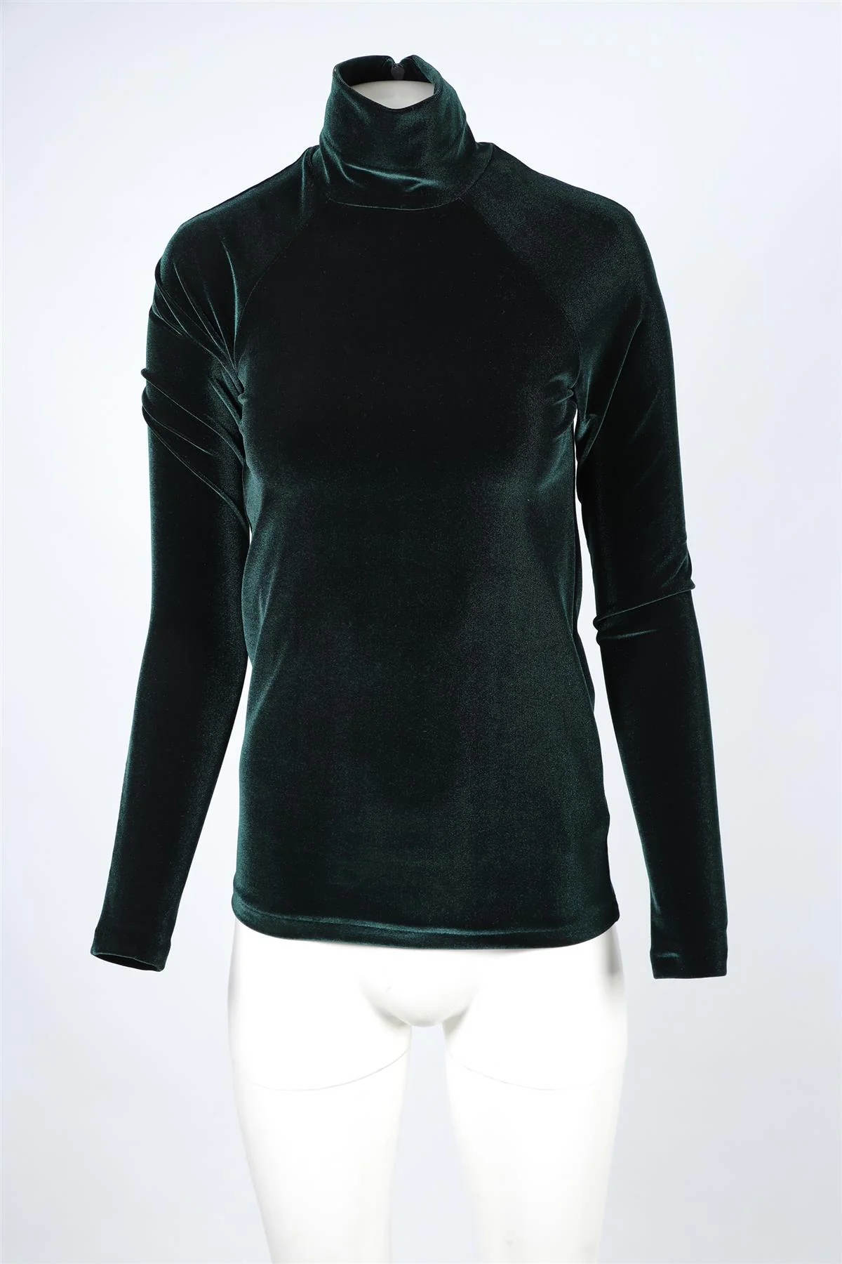 HAIDER ACKERMANN GREEN VELVET TOP XSMALL - Image 2