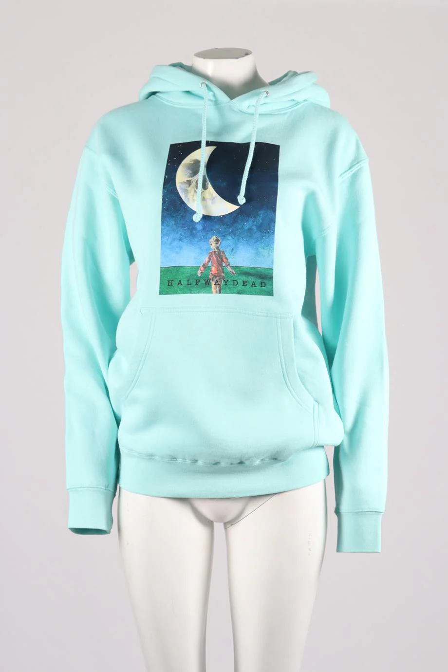 HALFWAY DEAD PRINTED COTTON BLEND HOODIE SMALL - Image 2