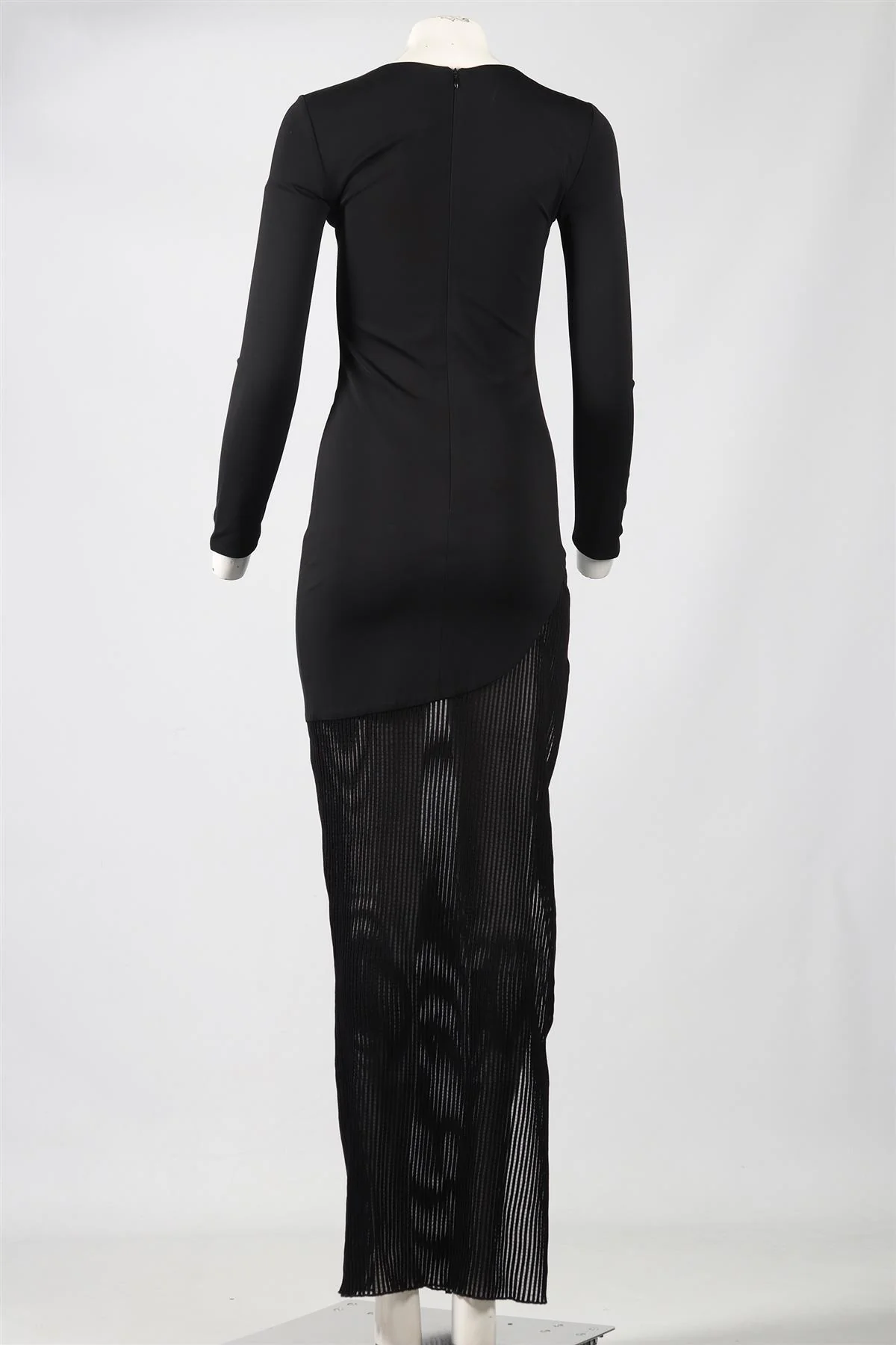 HANEY BLACK JERSEY MAXI DRESS US 0 UK 4 - Image 4