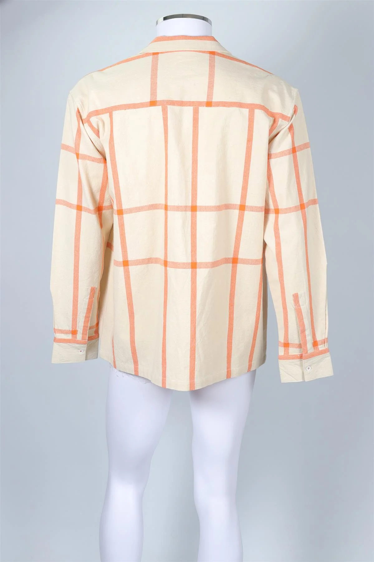 HARAGO CREAM MEN'S COTTON SHIRT LARGE - Image 4