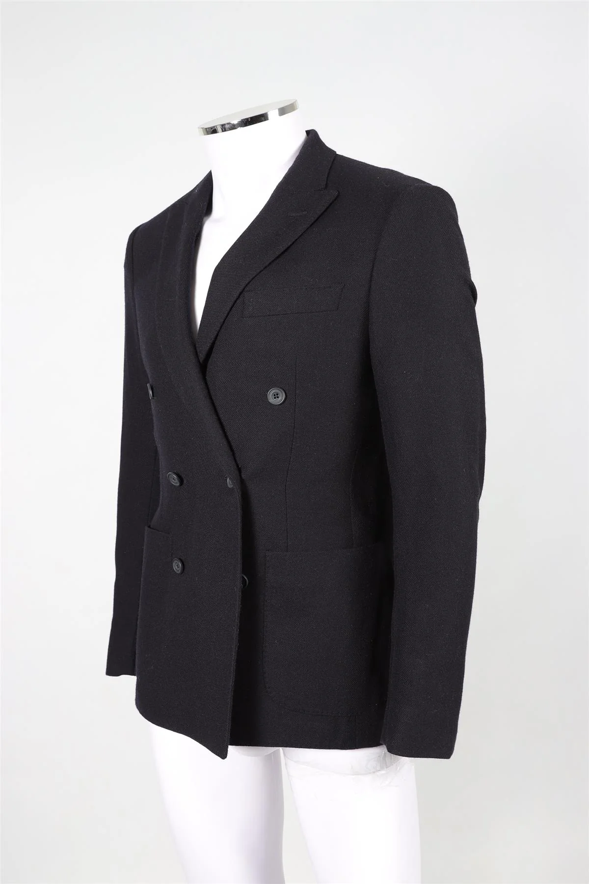 HARDY AMIES NAVY MEN'S CASHMERE BLAZER UK 36 - Image 3