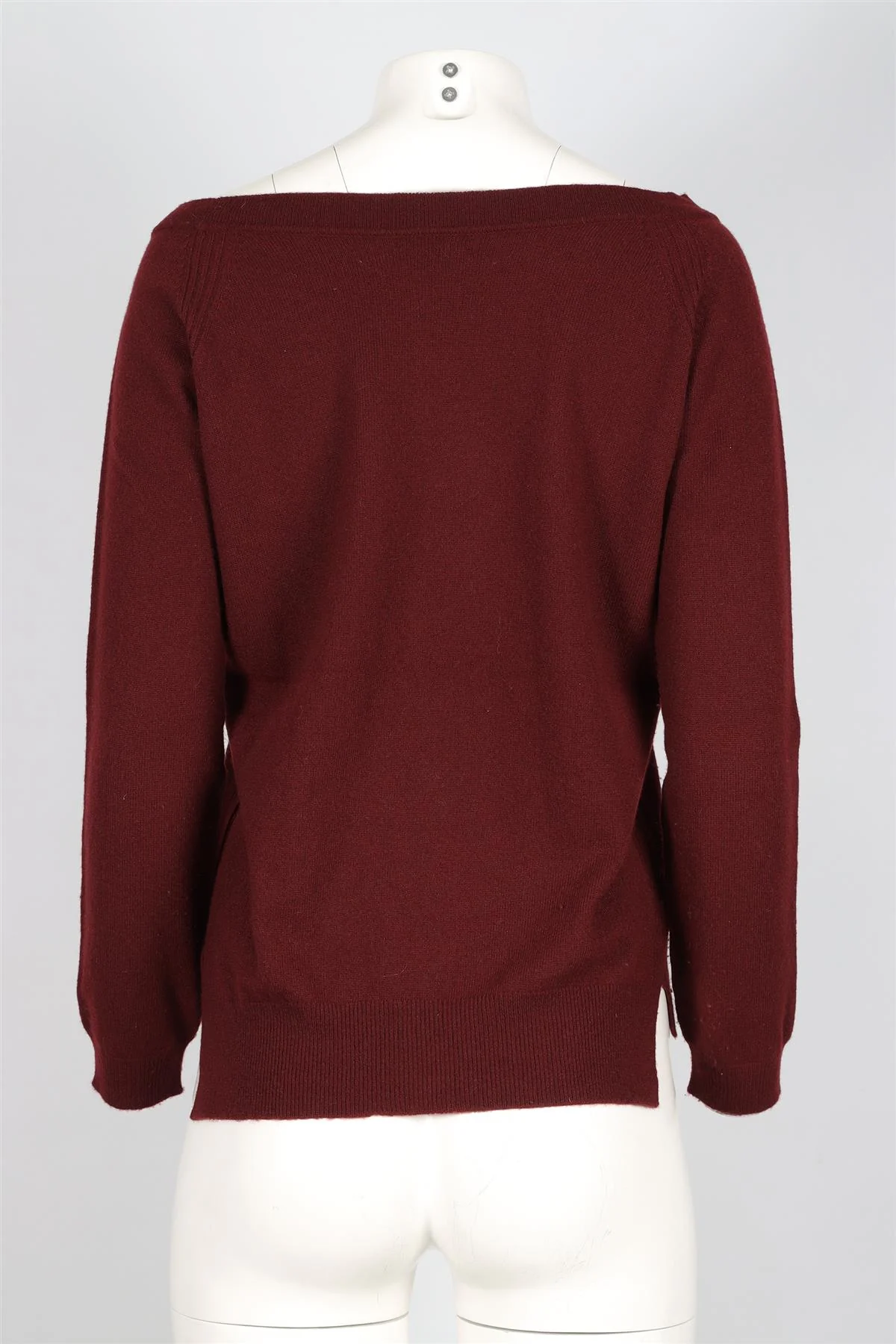 HARROD OF LONDON RED CASHMERE SWEATER SMALL - Image 4