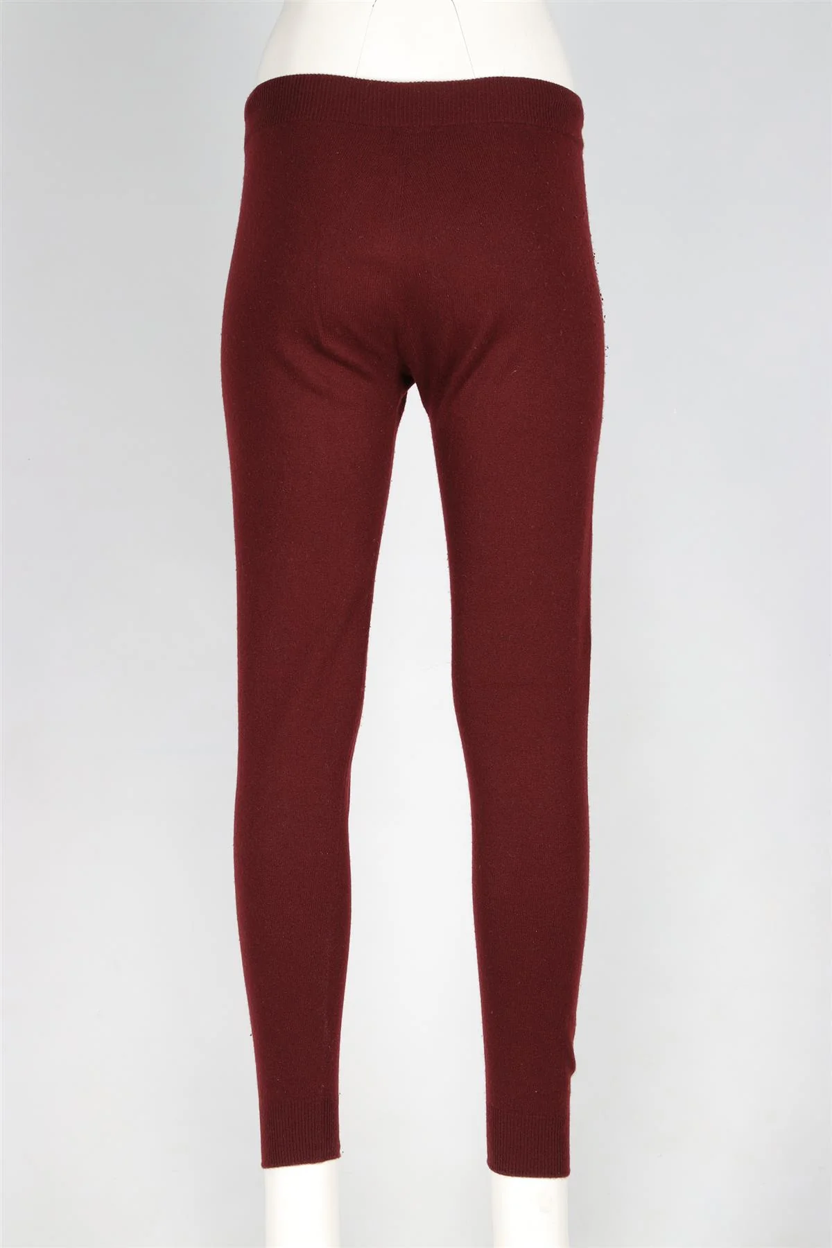 HARROD OF LONDON RED CASHMERE TRACK PANTS SMALL - Image 4