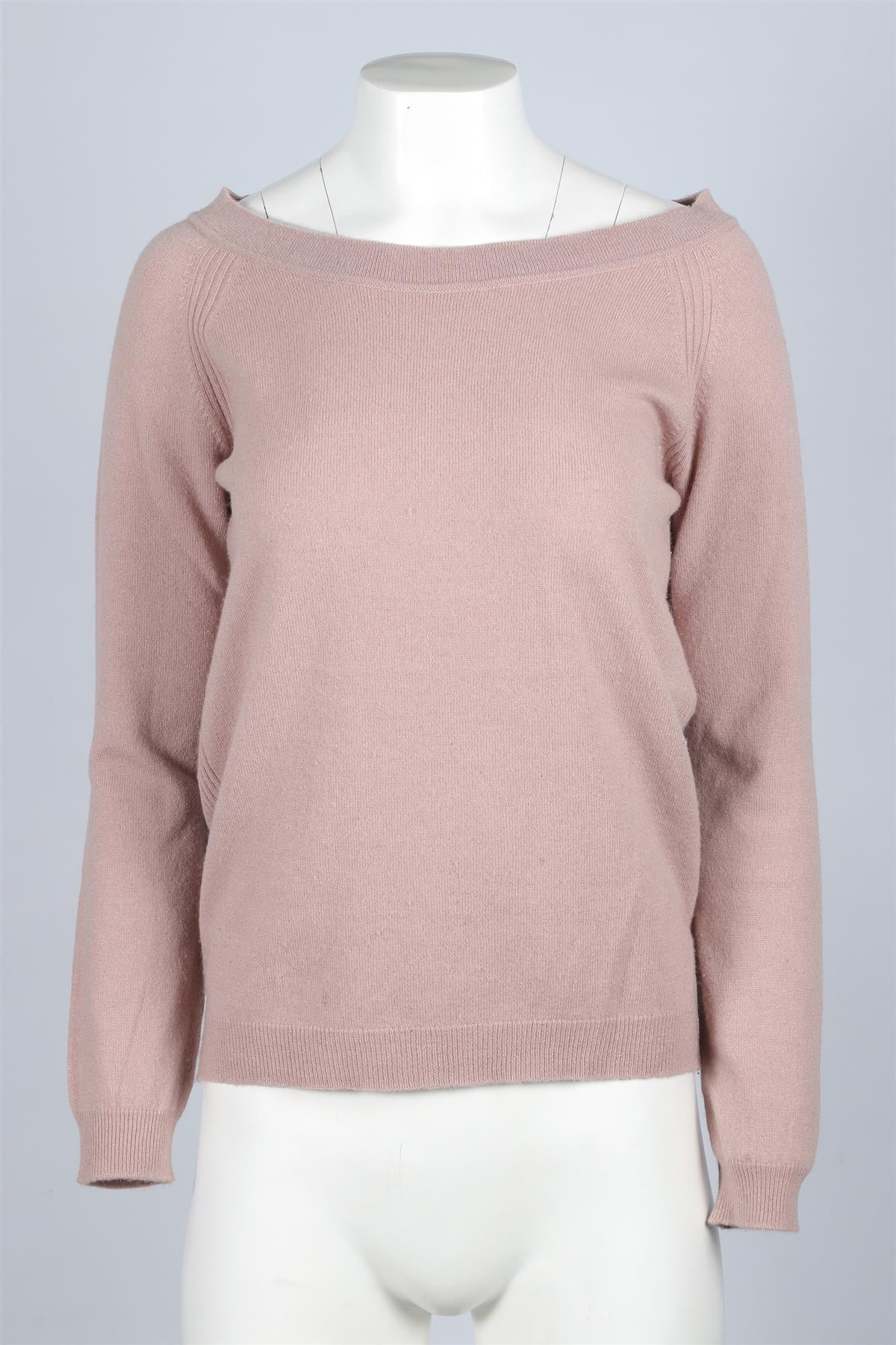 HARRODS OF LONDON TAUPE CASHMERE SWEATER SMALL - Image 2