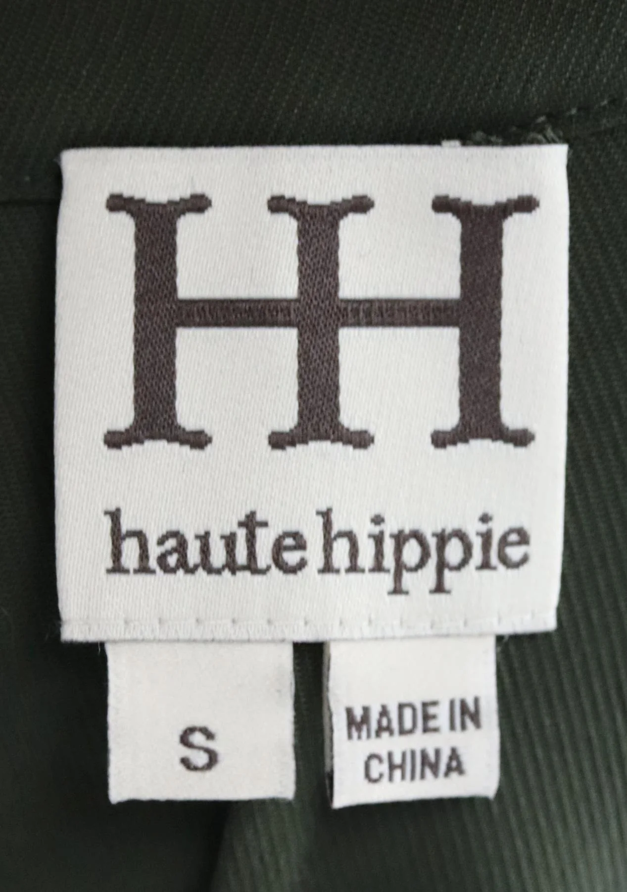 HAUTE HIPPIE ASYMMETRIC WOVEN TRENCH COAT SMALL - Image 5