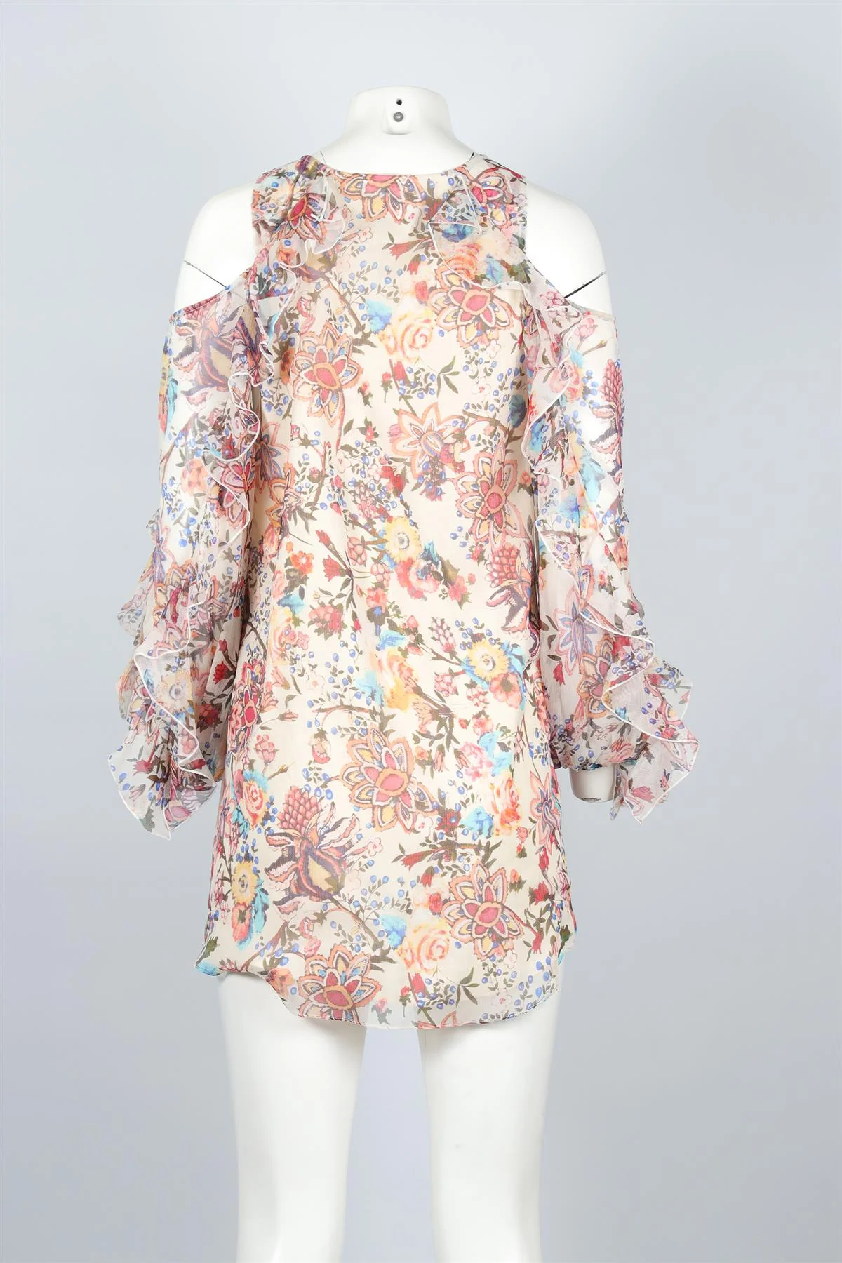 HAUTE HIPPIE MULTI SILK MINI DRESS SMALL - Image 4