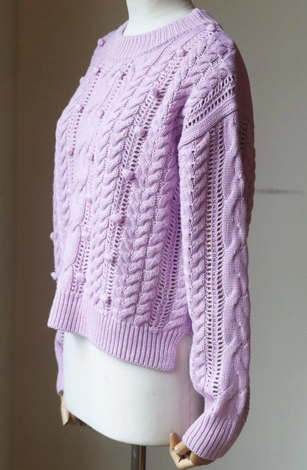 HEARTLOOM CABLE KNITTED SWEATER MEDIUM - Image 3