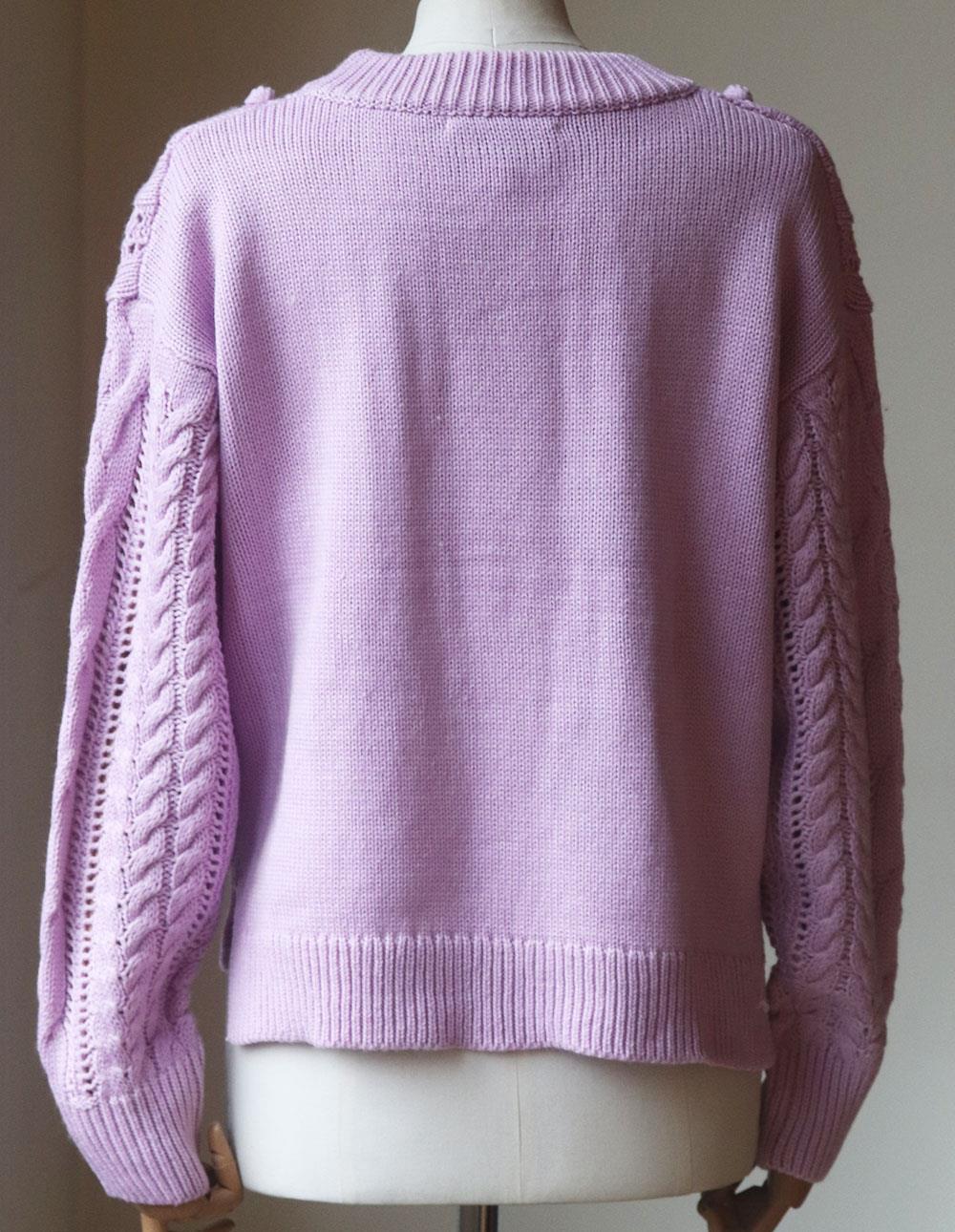 HEARTLOOM CABLE KNITTED SWEATER MEDIUM - Image 4