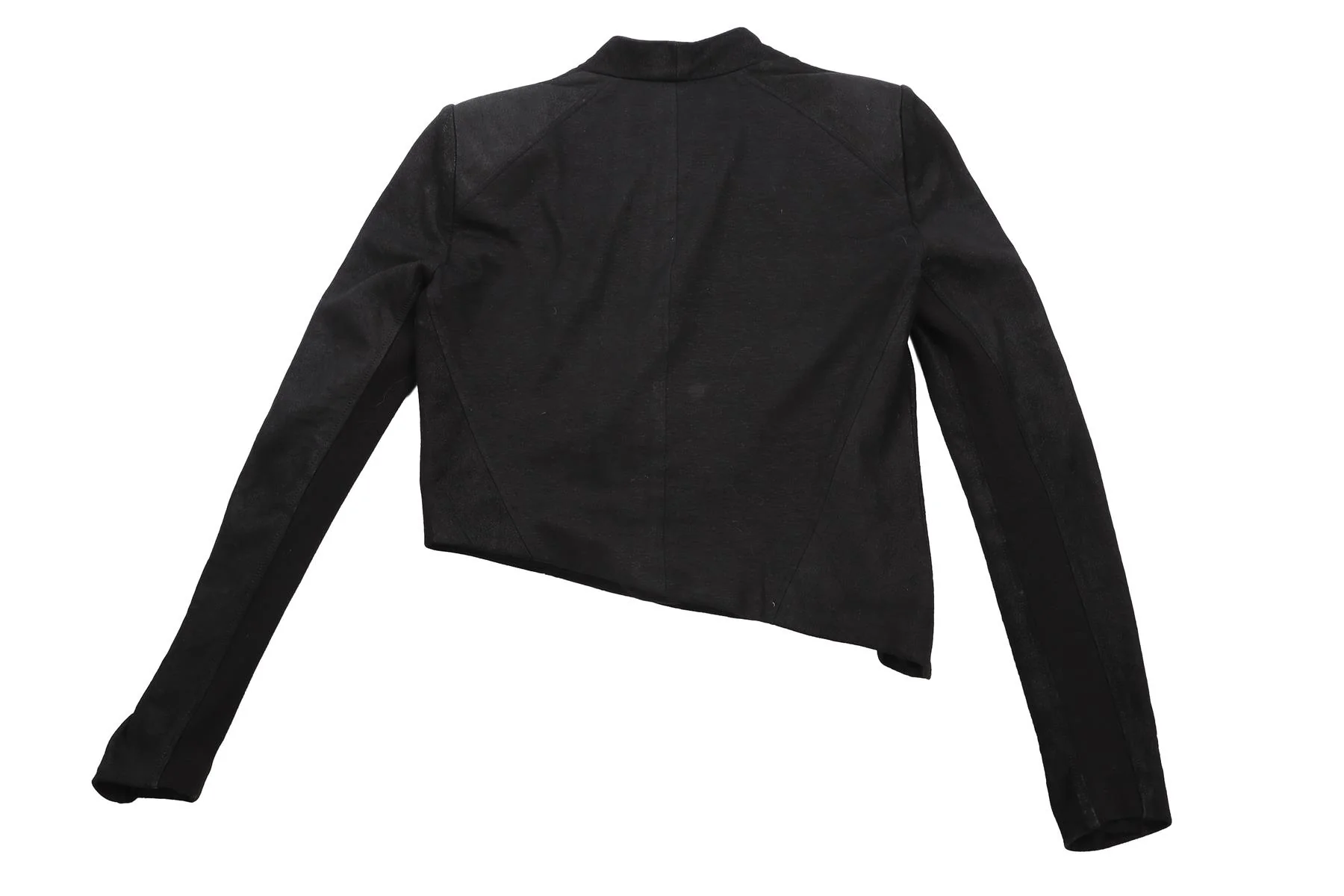 HELMUT LANG BLACK LINEN JACKET SMALL - Image 3
