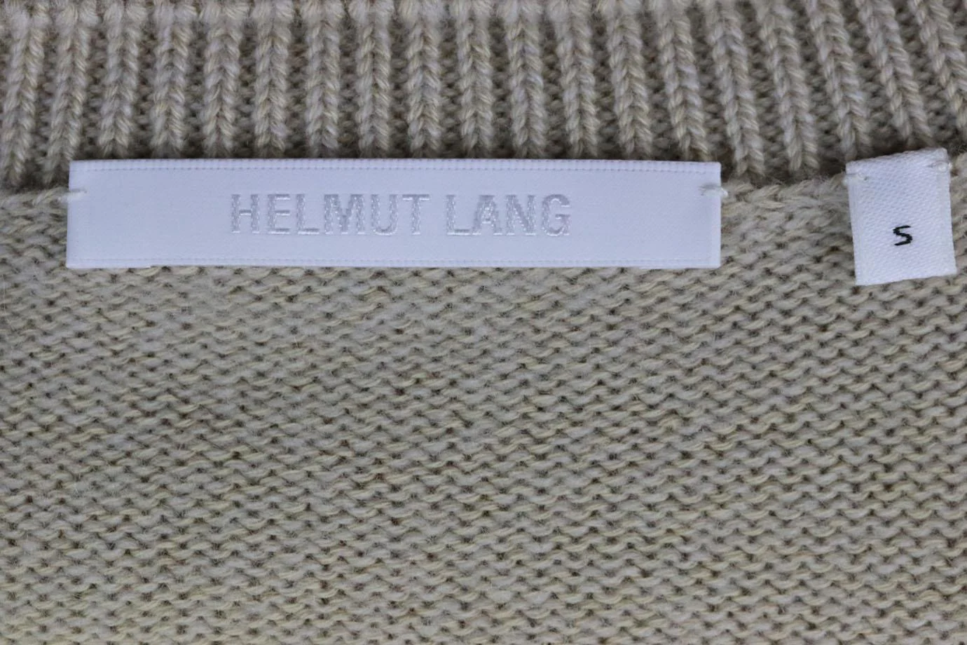 HELMUT LANG DISTESSED WOOL AND CASHMERE SWEATER SMALL - Image 5