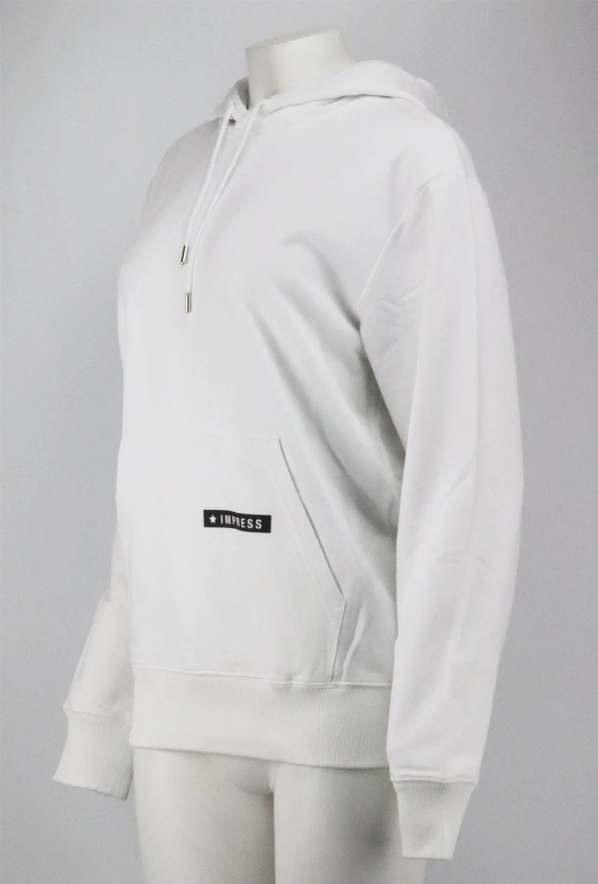HELMUT LANG PRINTED COTTON JERSEY HOODIE MEDIUM - Image 4