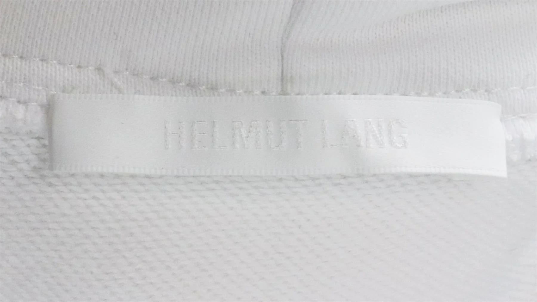 HELMUT LANG PRINTED COTTON JERSEY HOODIE MEDIUM - Image 6