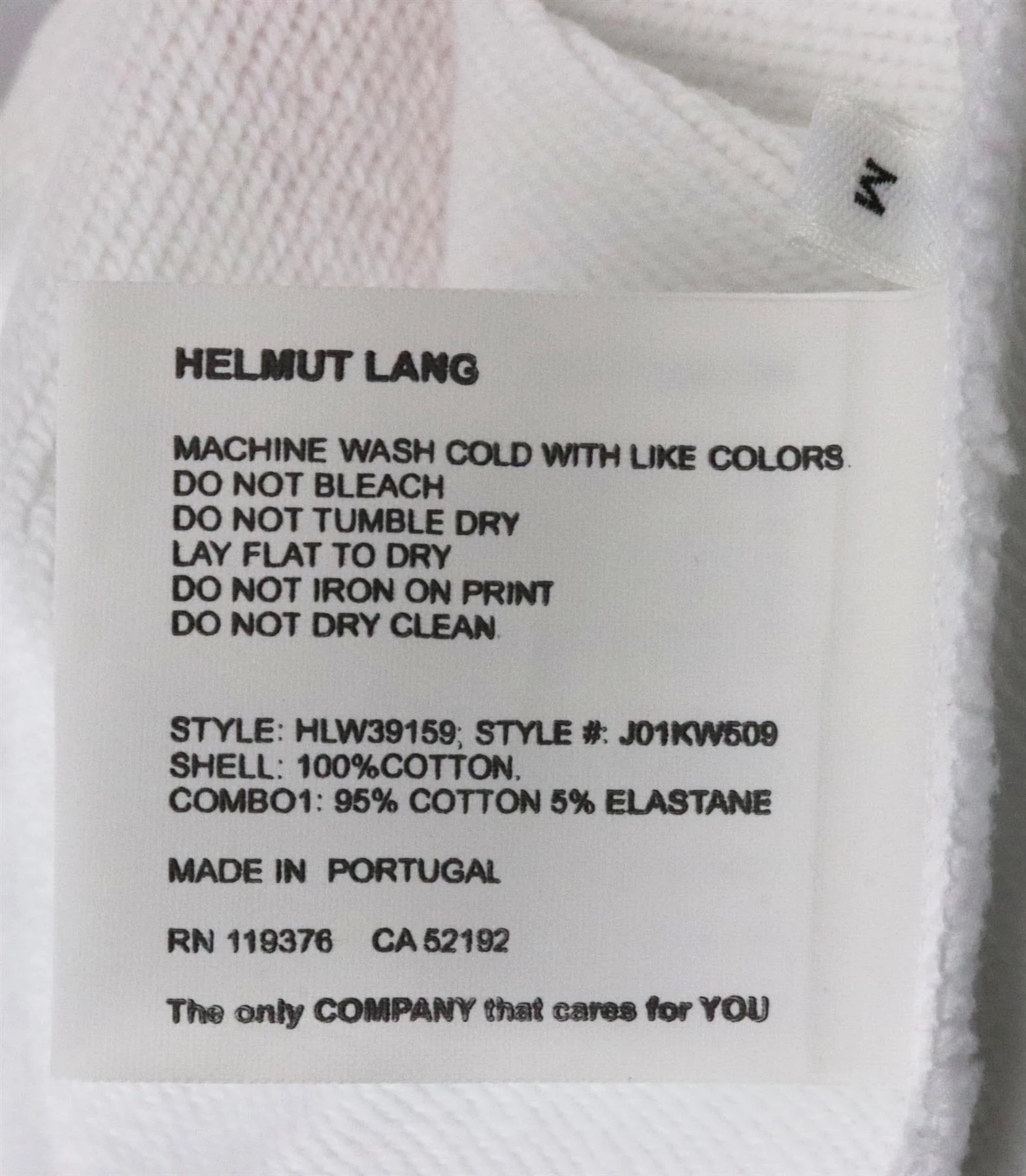 HELMUT LANG PRINTED COTTON JERSEY HOODIE MEDIUM - Image 7